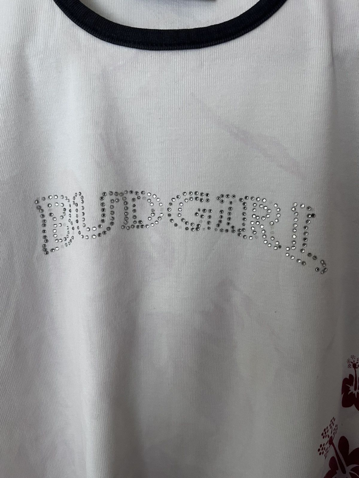 Cotton Traders BUDWEISER BUDGIRL COTTON TRADERS FLOWERS WHITE VINTAGE TEE Size XL / US 12-14 / IT 48-50 - 7 Thumbnail