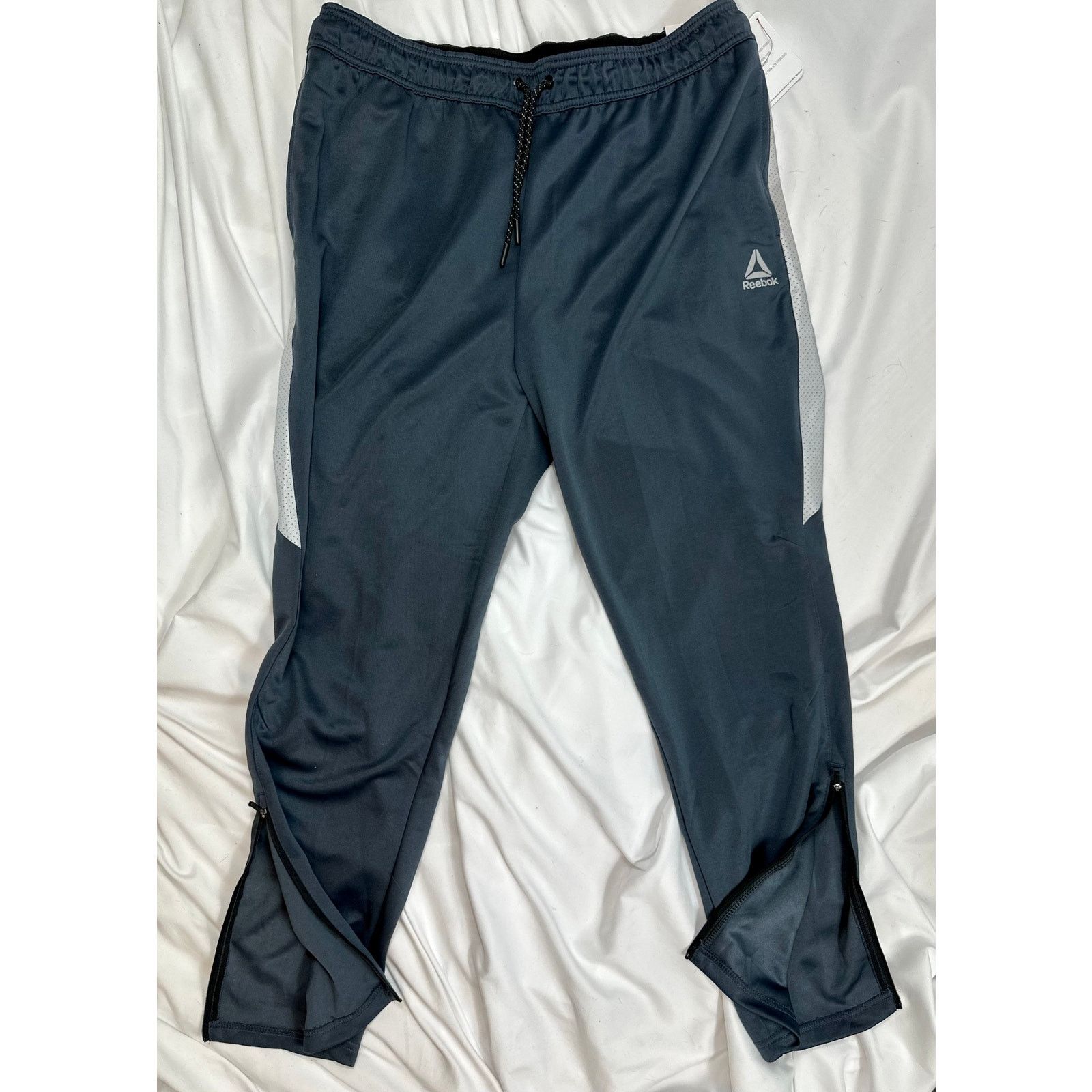 Reebok Reebok Mens Active Interlock Jogger Pants Gray XL Size US 38 / EU 54 - 9 Thumbnail