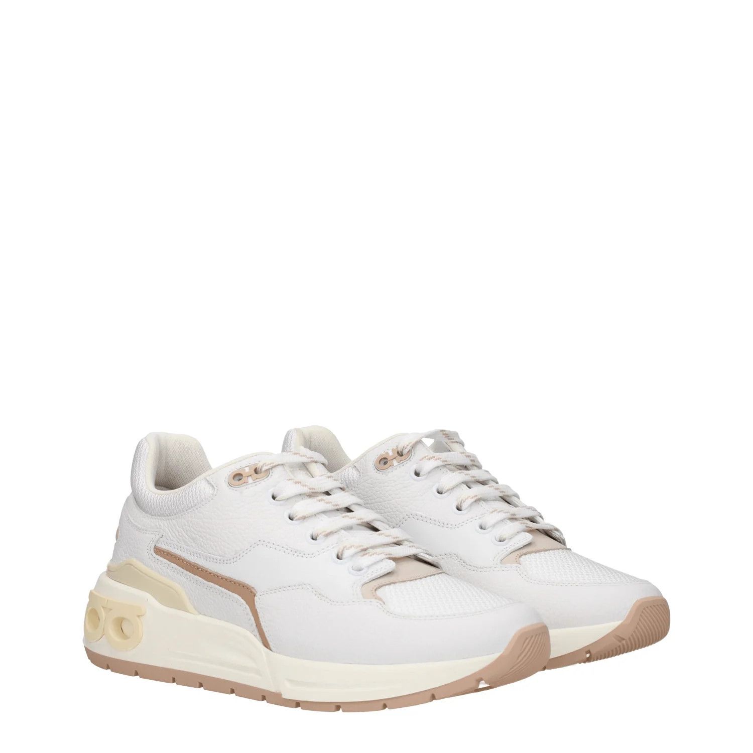 Salvatore Ferragamo ob1o1e1224 Leather Sneakers in White Size US 9.5 / IT 39.5 - 2 Thumbnail