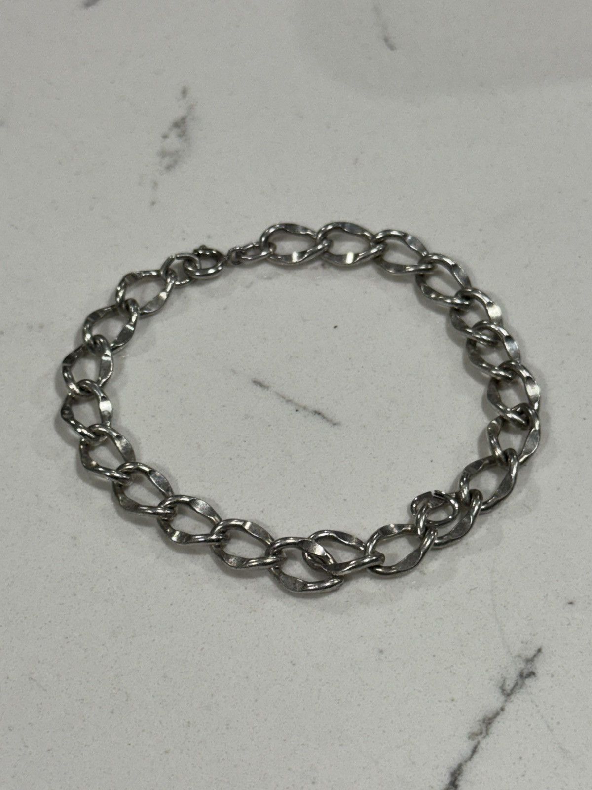 Sterling Silver Rare Signed AIRFLEX Sterling Silver Chunky Link Bracelet Size ONE SIZE - 1 Thumbnail