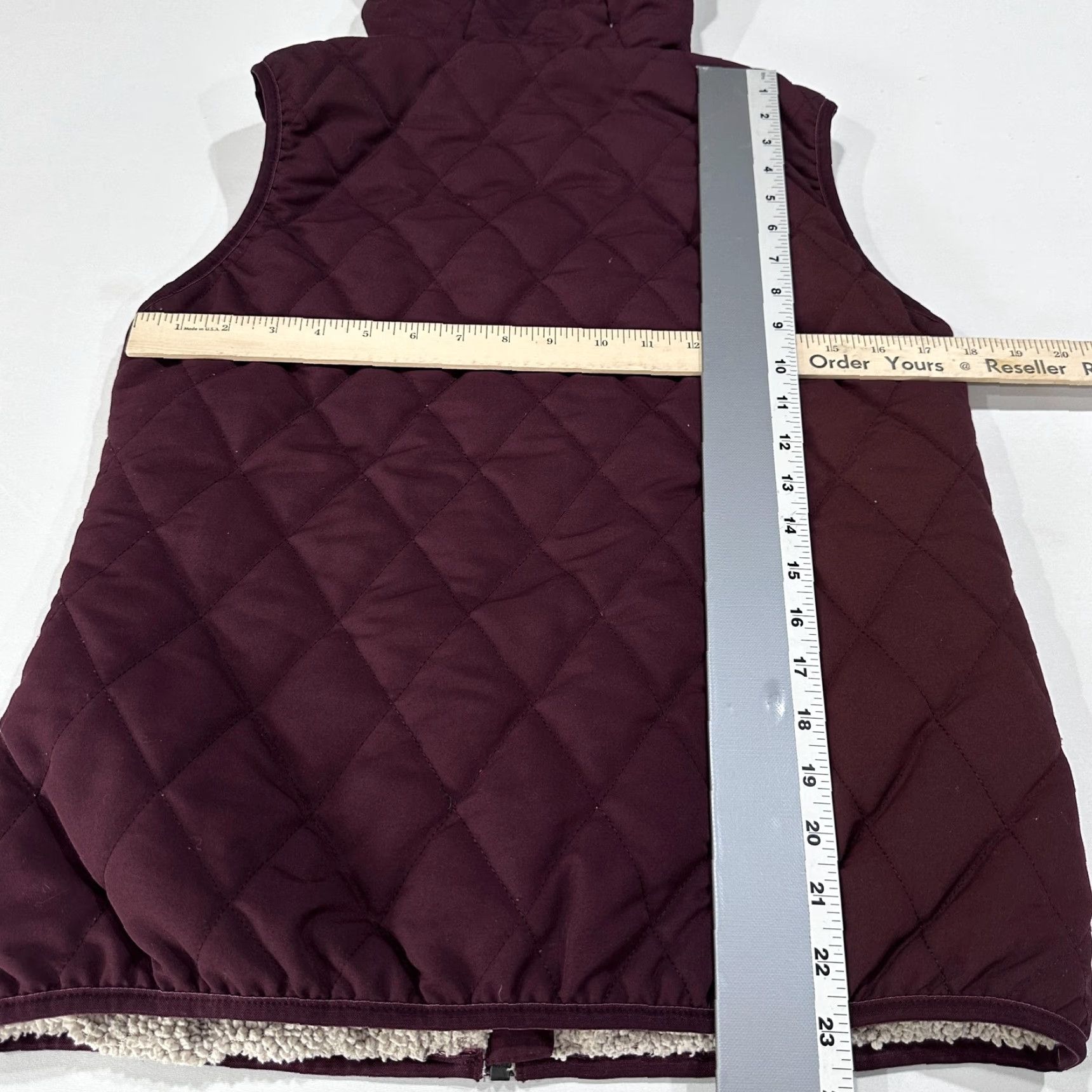 Eddie Bauer Eddie Bauer Quilted Vest S Burgundy Hooded Lined Pockets Full Zip Women's Vest Size S / US 4 / IT 40 - 5 Thumbnail