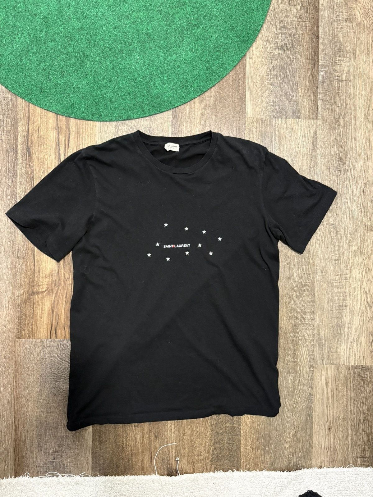 Saint Laurent Paris Star logo Tee Size US M / EU 48-50 / 2 - 1 Thumbnail