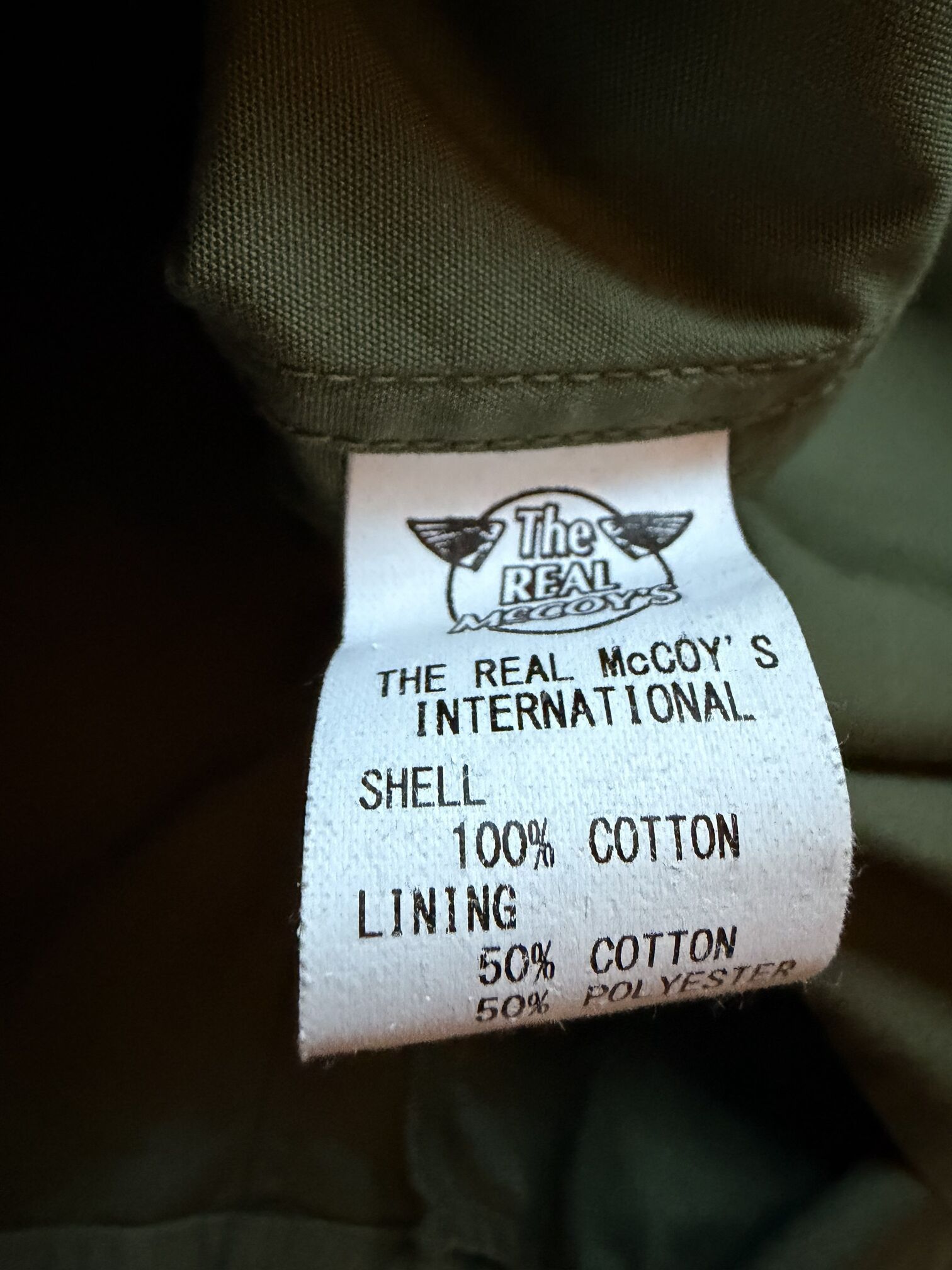 The Real McCoy's M-65 Field Jacket '1st Model' - Olive Green Size US S / EU 44-46 / 1 - 5 Thumbnail