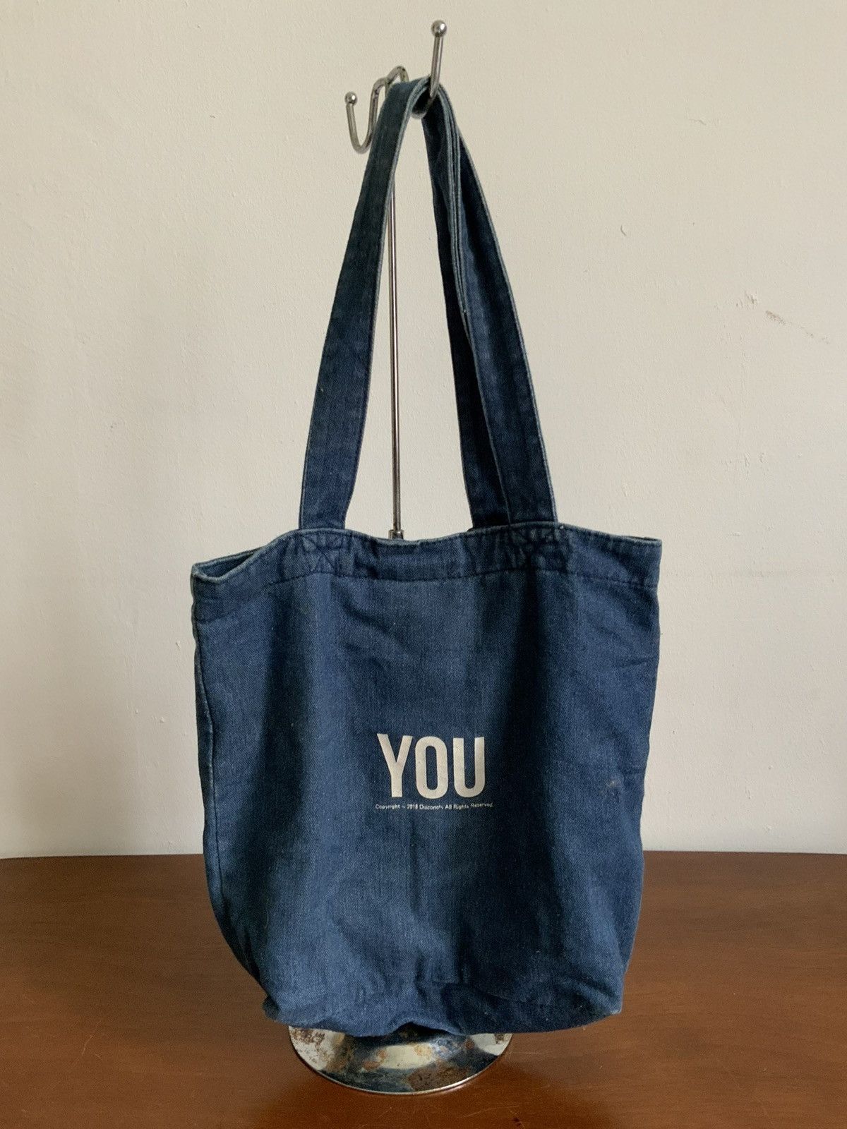 Japanese Brand Fuck You Disconchi Indigo Denim Tote Bag Size ONE SIZE - 7 Thumbnail