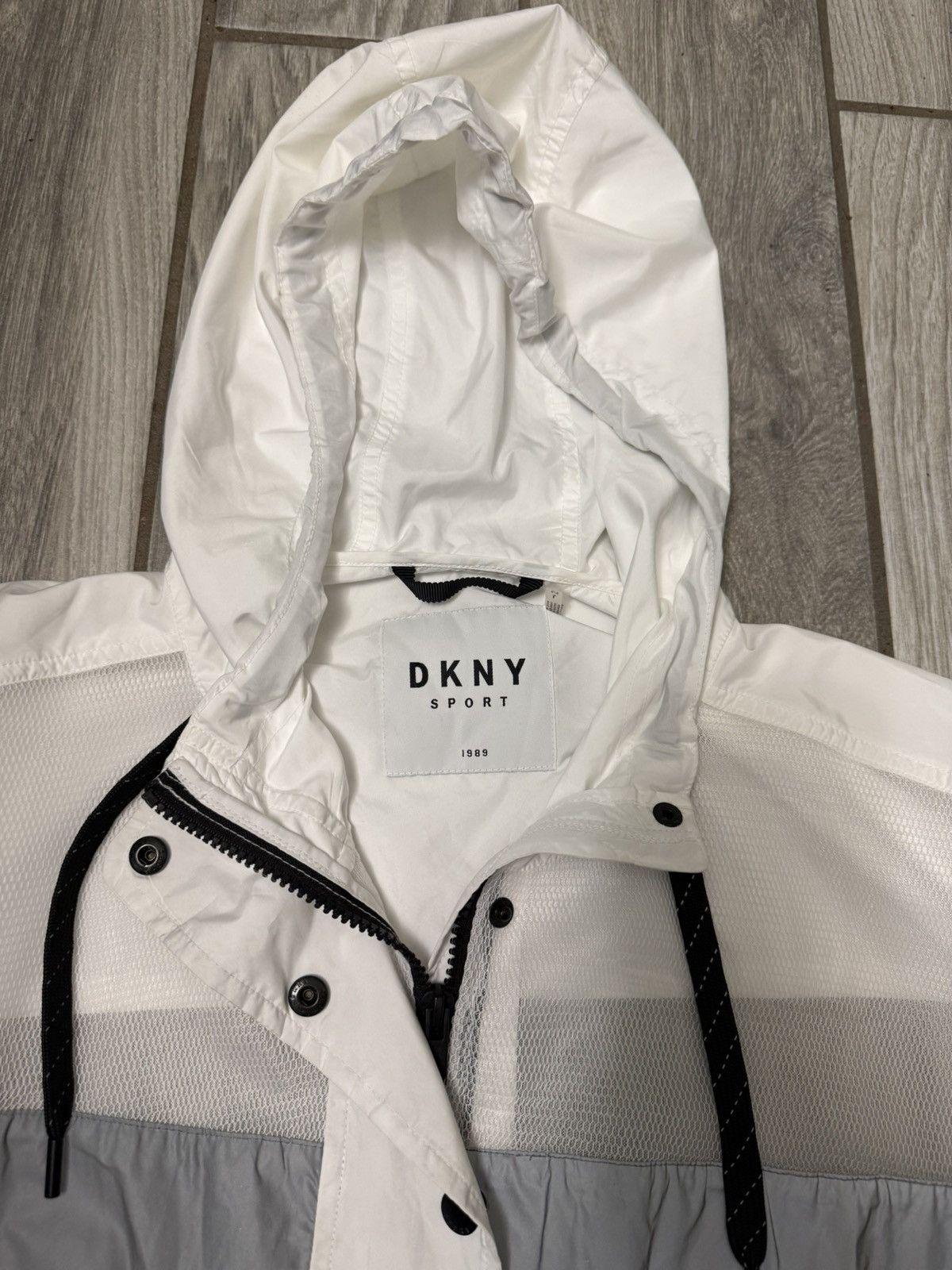 DKNY DKNY Sport Women’s Mesh/Button Up/Full Zipper/Hooded Jacket Size L / US 10 / IT 46 - 2 Thumbnail