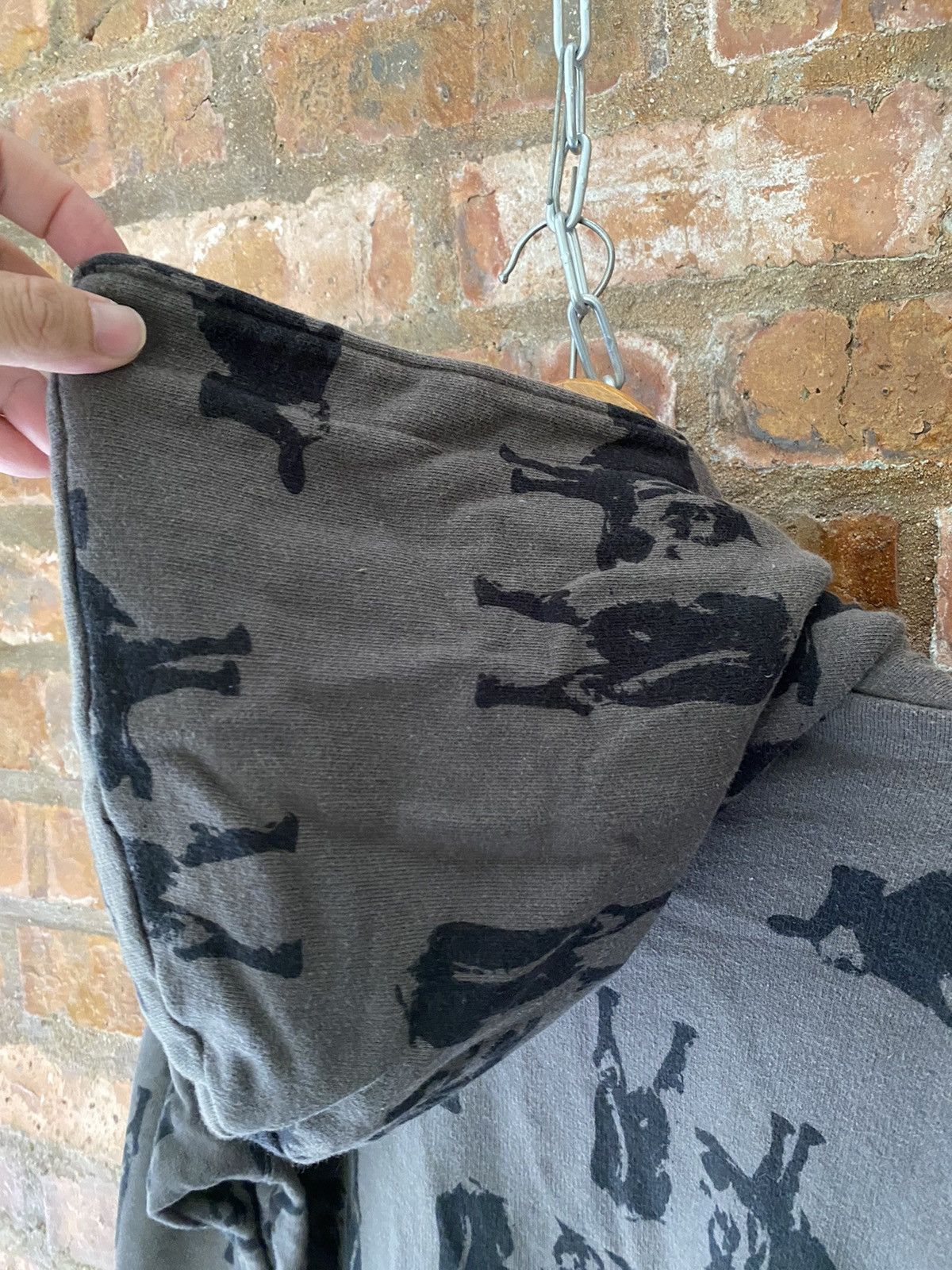 Undercover UNDERCOVER AW02 Witches Cell era 'cow' all over print hoodie Size US M / EU 48-50 / 2 - 11 Thumbnail