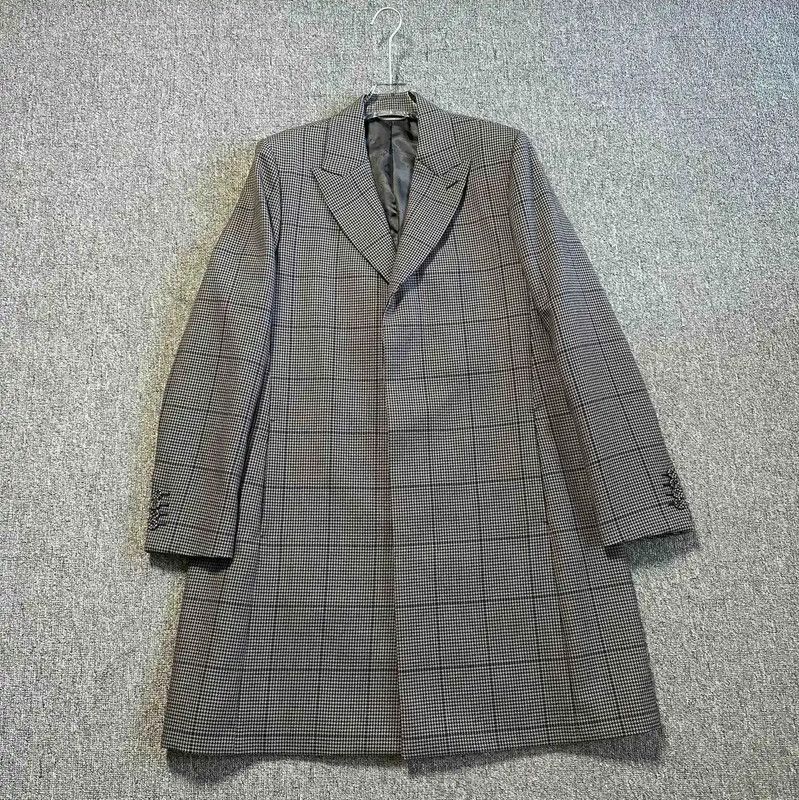 Dior Dior Coffee Wool Houndstooth Long Coat 0089 Size US XL / EU 56 / 4 - 1 Thumbnail