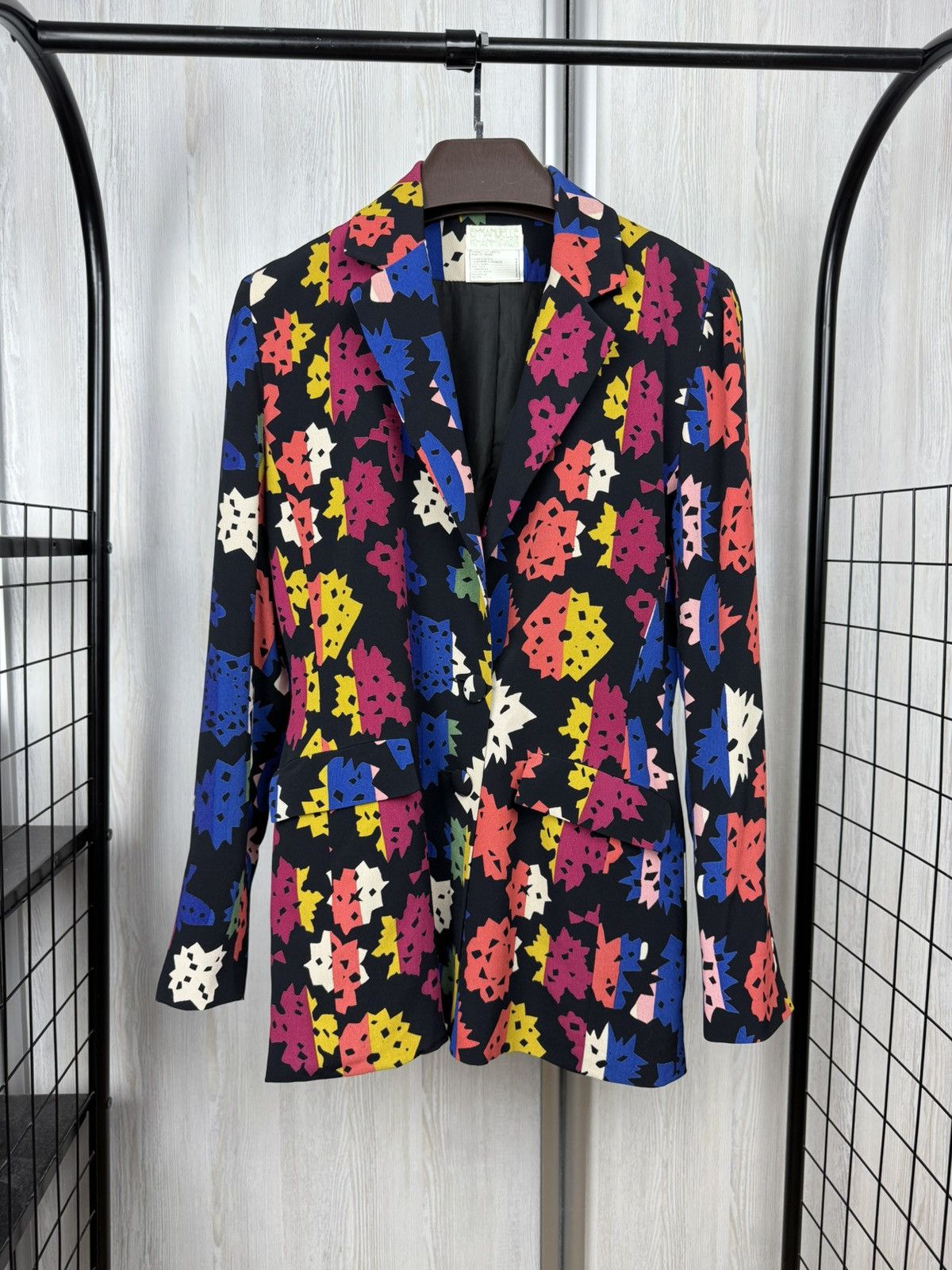 Emmanuelle Khanh Emmanuelle Khahn Paris vintage multicoloured designer blazer Size M / US 6-8 / IT 42-44 - 1 Thumbnail