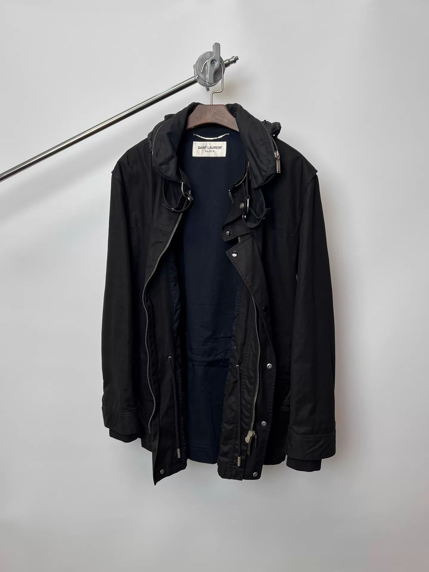 Saint Laurent Paris Saint Laurent Removable Collar M65-Inspired Jacket (Size 46) Size US S / EU 44-46 / 1 - 7 Thumbnail