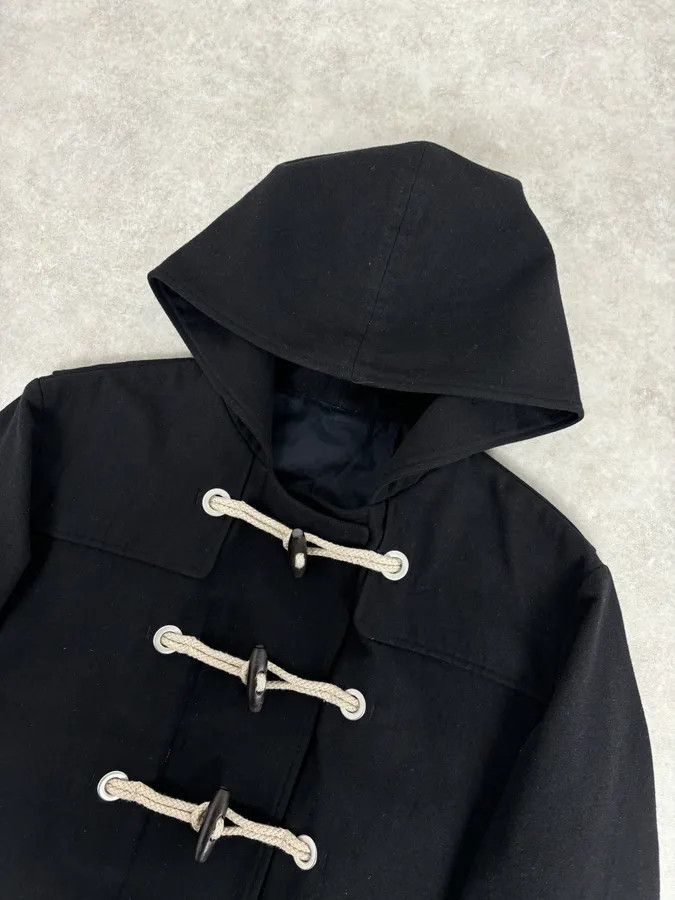 Dior 2010s Dior Homme Black Wool Toggle Duffle Coat by Kris Van Assche Size US L / EU 52-54 / 3 - 4 Thumbnail