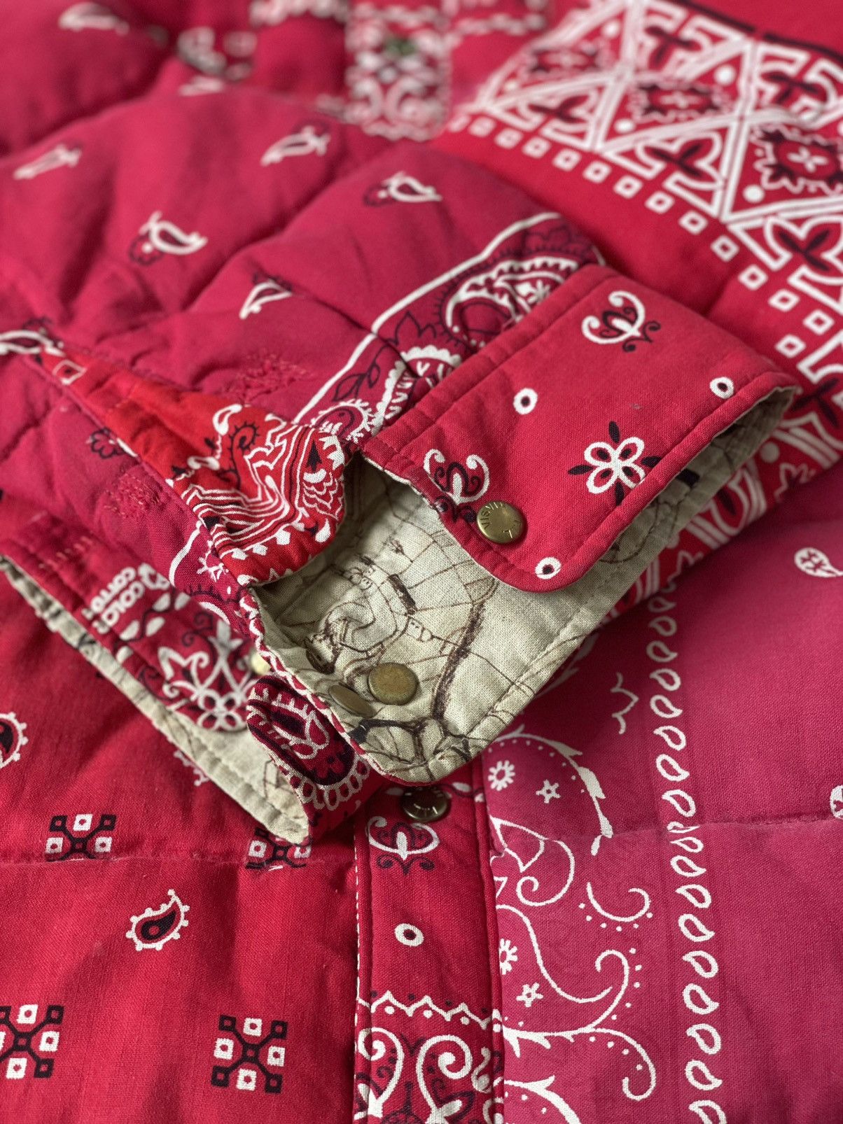 Visvim Visvim FW16 ICT Kerchief down JKT Red Bandana Size US L / EU 52-54 / 3 - 3 Thumbnail