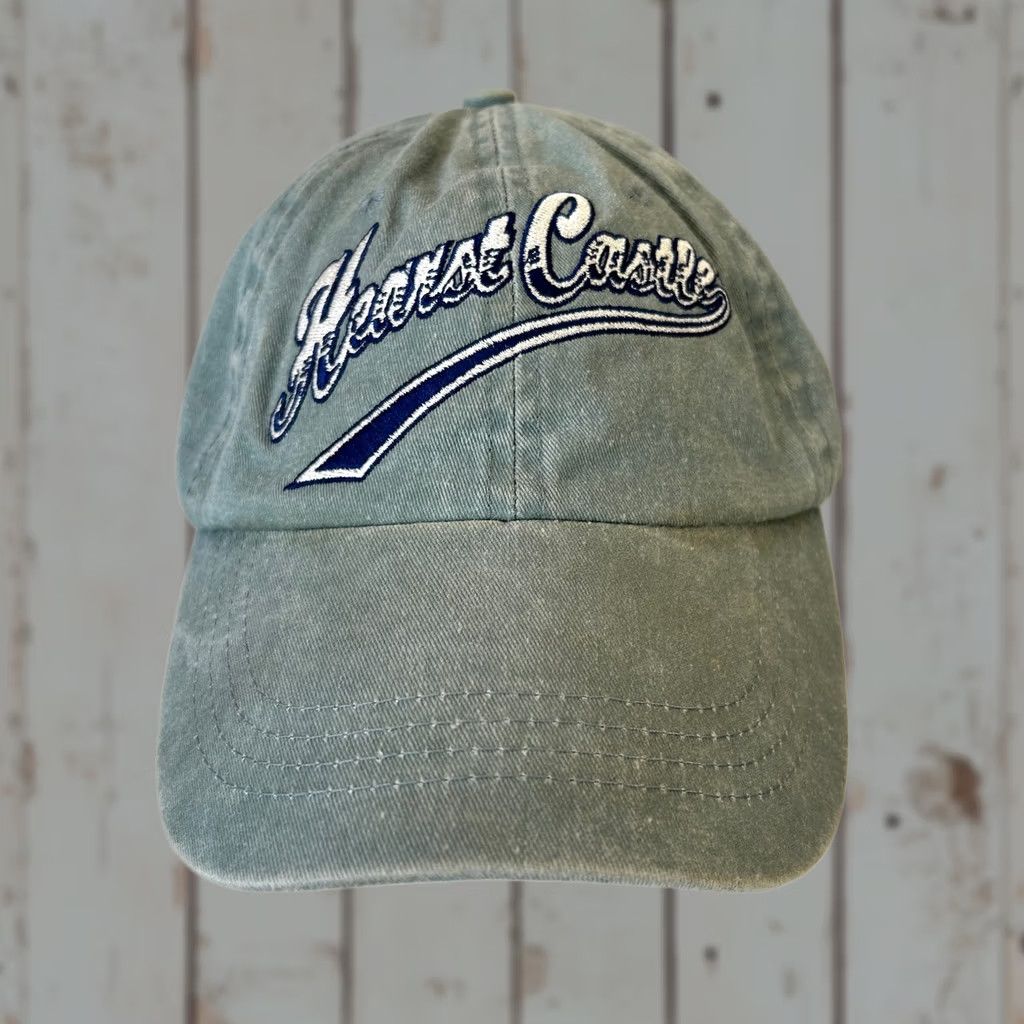 Vintage Vintage Hearst Castle Strap Back Dad Hat Baseball Script Spellout Blue Mens One Size Adjustable 90s 90s Hat Baseball Cap Size ONE SIZE - 1 Thumbnail