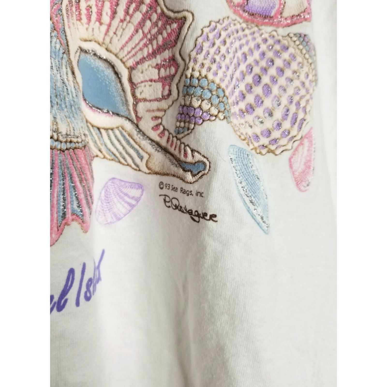 Vintage Vintage Mens M Sanibel Island Sea Shells Souvenir Graphic T-Shirt Distressed Size US M / EU 48-50 / 2 - 3 Thumbnail