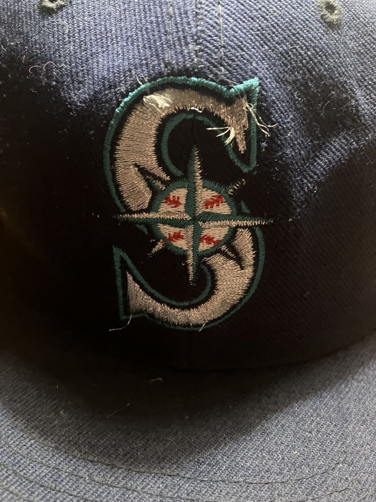 MLB × Sports Specialties Vtg 90 Seattle mariners mlb baseball cap fitted hat sz 7 5/8 Size ONE SIZE - 2 Thumbnail