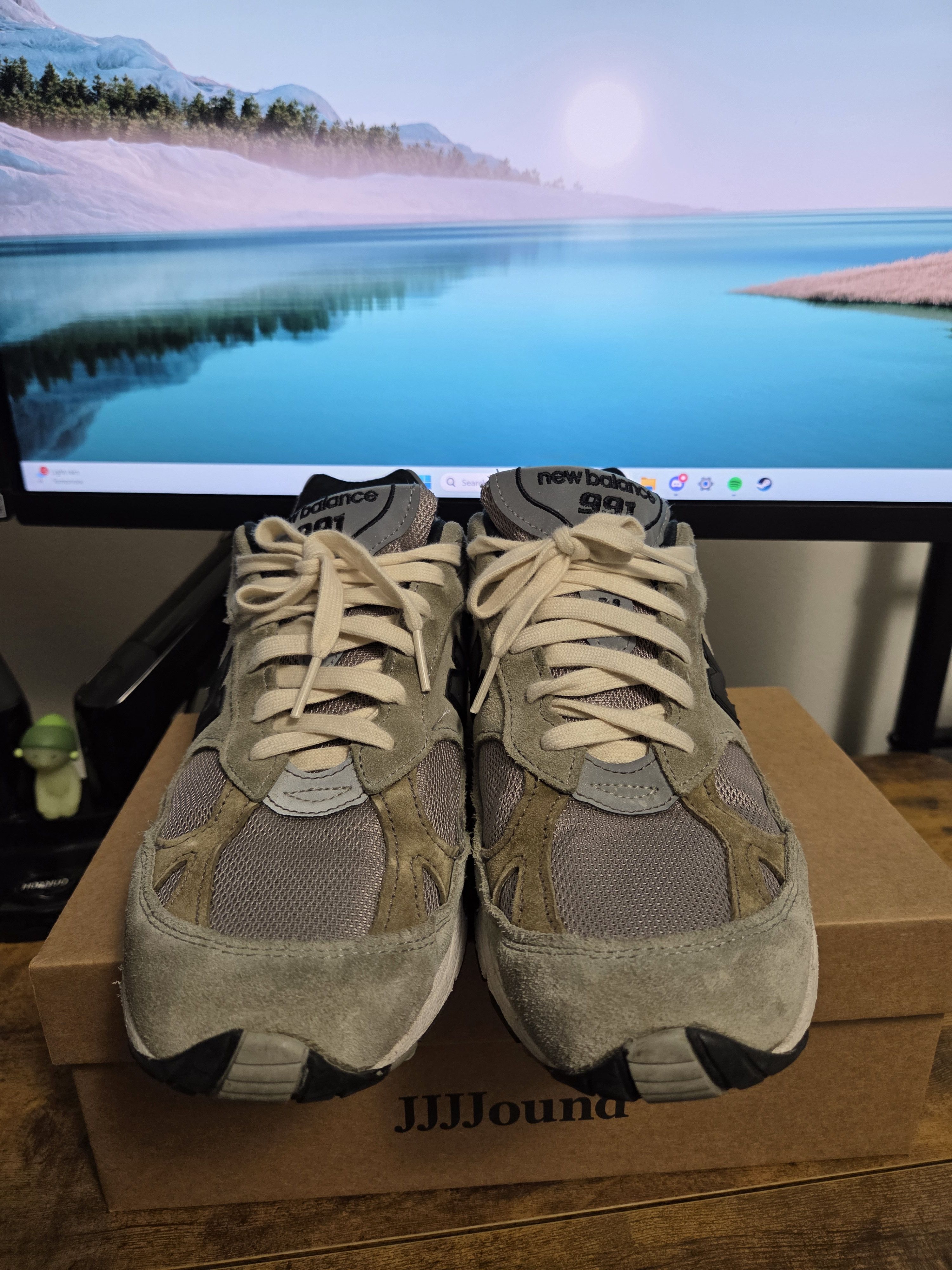 JJJJound × New Balance New Balance 991 MiUK JJJJound Grey Olive Size US 9 / EU 42 - 6 Thumbnail