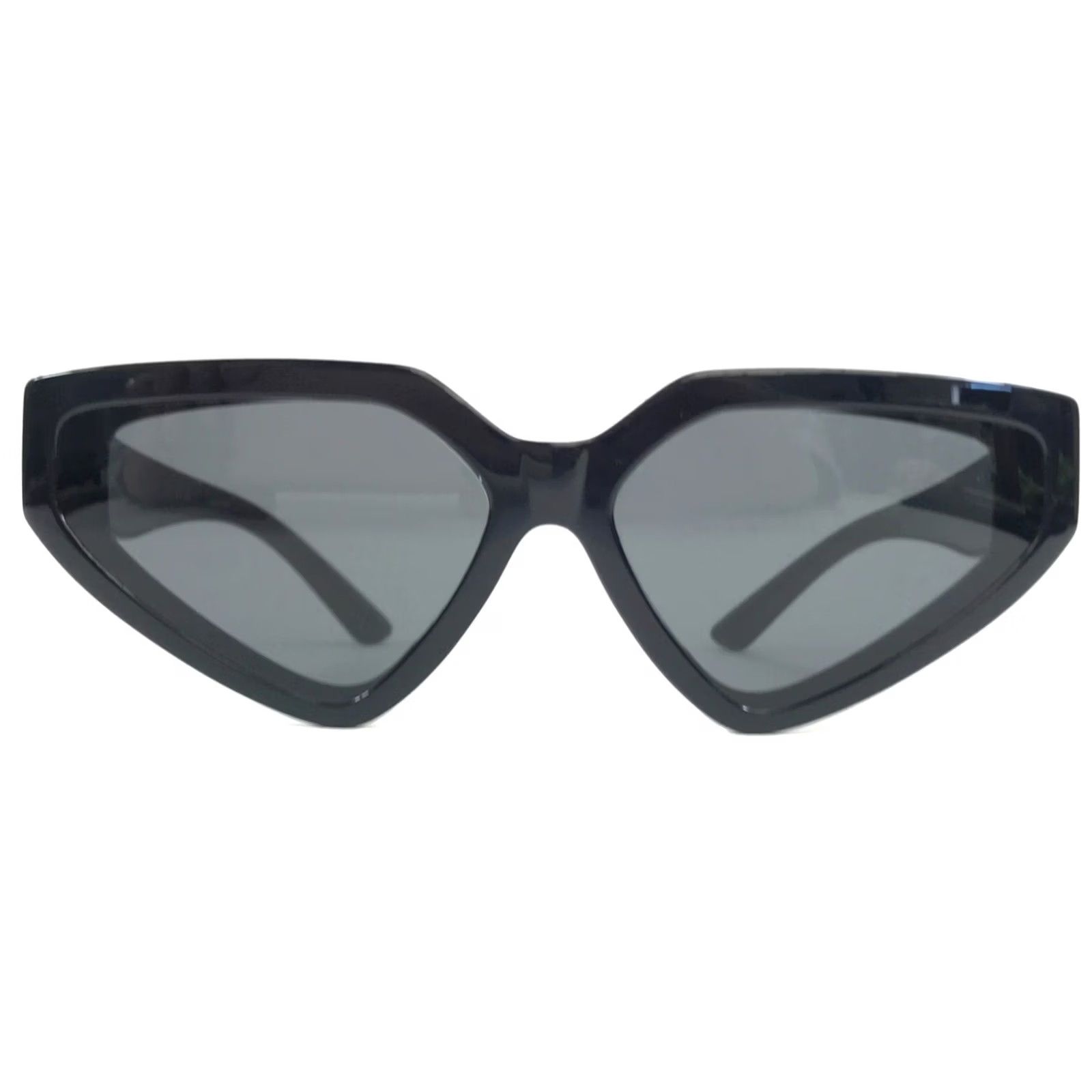 Dolce & Gabbana Dolce & Gabbana Sunglasses DG4469-F 501/87 Womens Oversized Cat Eye Black Gold Frames Dark Grey Lenses Size ONE SIZE - 2 Thumbnail