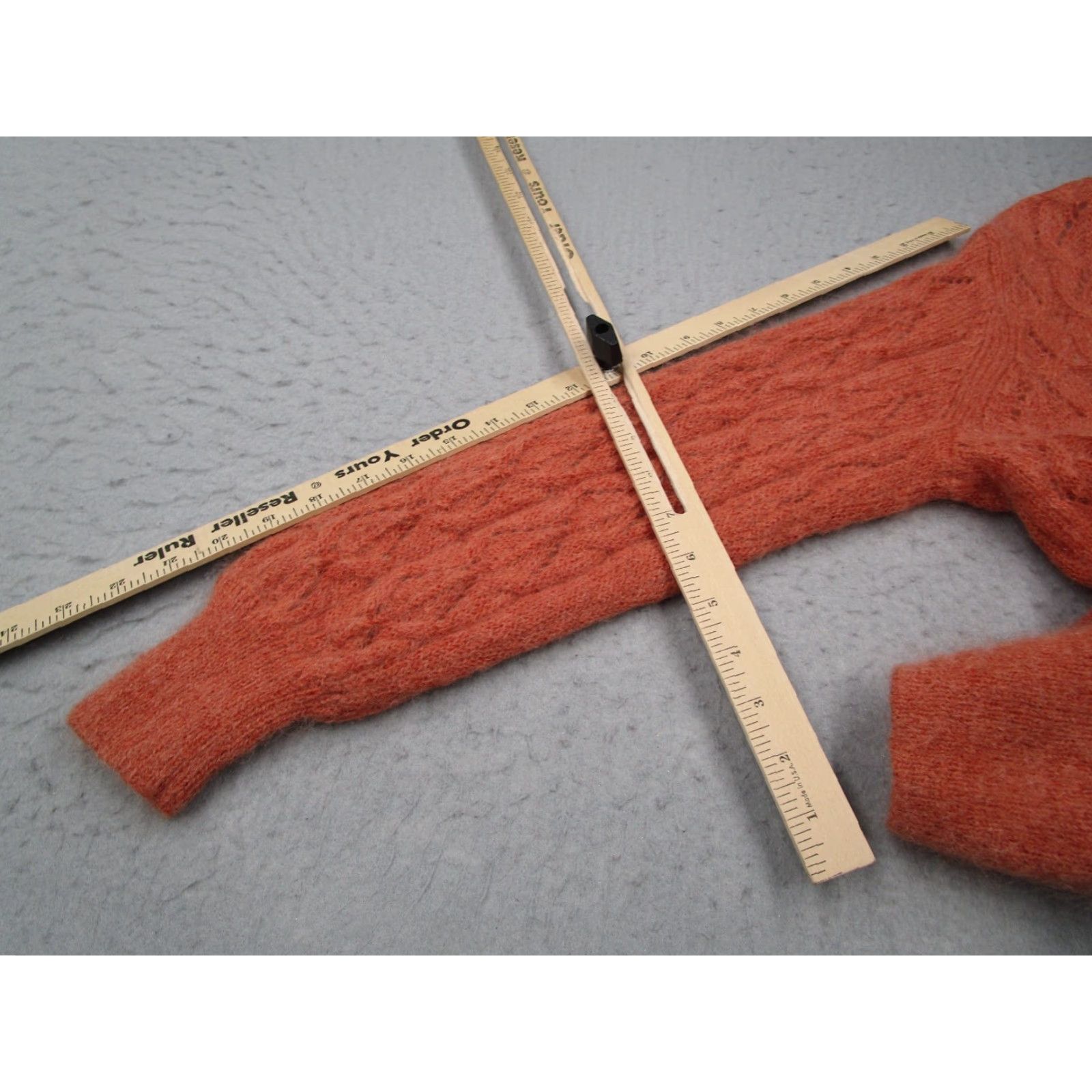 Vintage Los Angeles Atelier & Other Stories Women Orange Crew Neck Long Sleeve Mohair Wool Polyamide Knit Pullover Sweater Small Vintage: No? Size S / US 4 / IT 40 - 7 Thumbnail