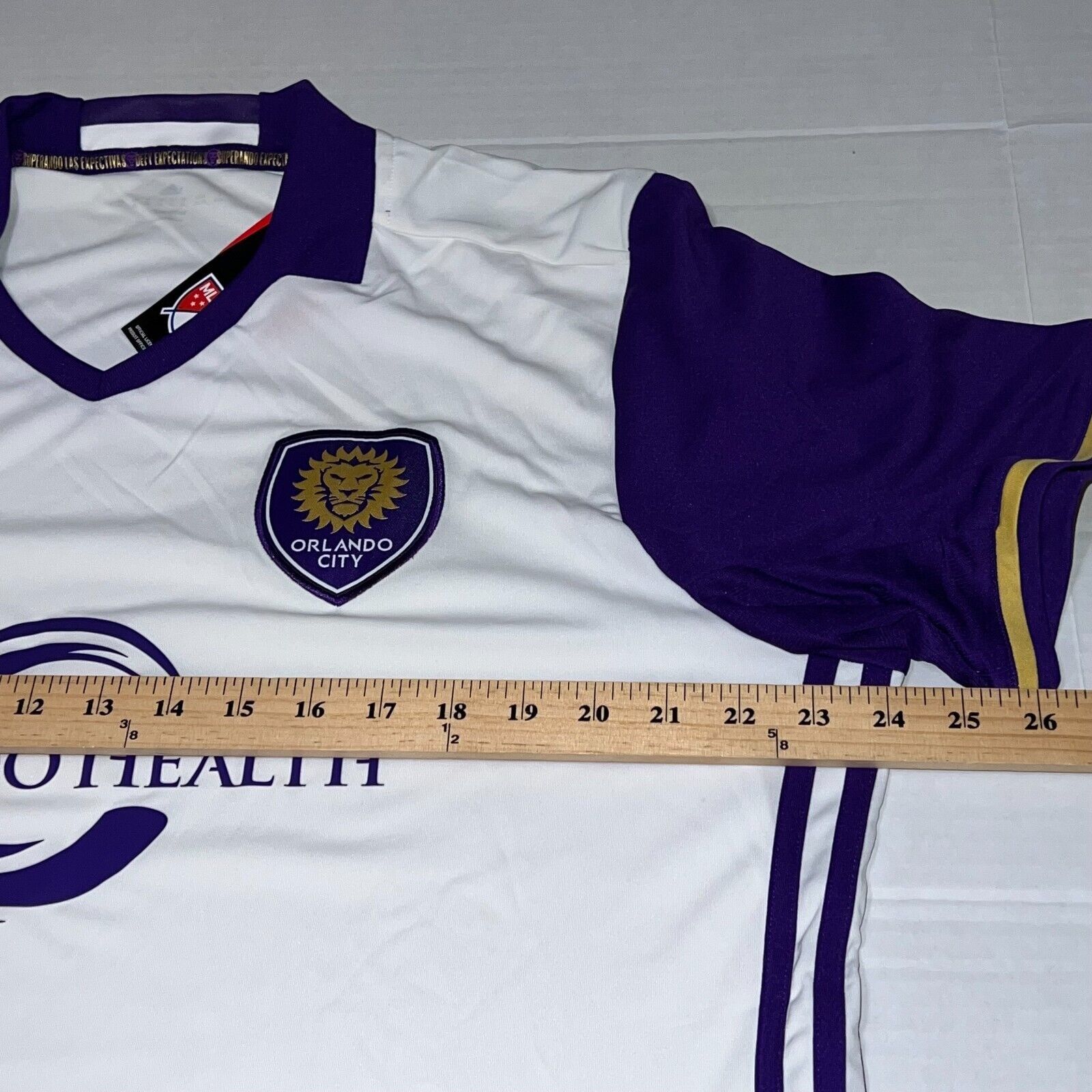 Adidas Mens Adidas Orlando City SC 2017 Away Jersey LIONS MLS Sz XL Size US XL / EU 56 / 4 - 8 Thumbnail