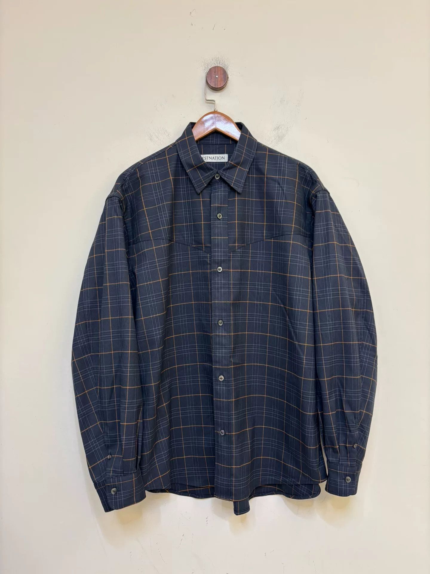 Japanese Brand estnation Special Cut Plaid Shirt Size US XL / EU 56 / 4 - 1 Thumbnail
