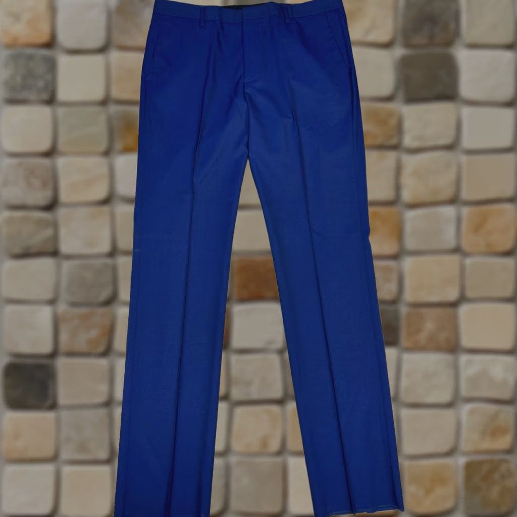 Bonobos Bonobos Dress Pants Mens 38 Blue Wool Flat Front Regular Size Type Pants Slacks Dressy 37 Inseam Straight Mens Size US 38 / EU 54 - 1 Thumbnail