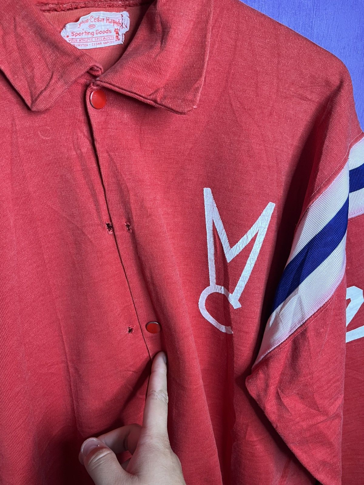 Vintage Vintage 50s Midwestern college snap jacket Size US XL / EU 56 / 4 - 3 Thumbnail