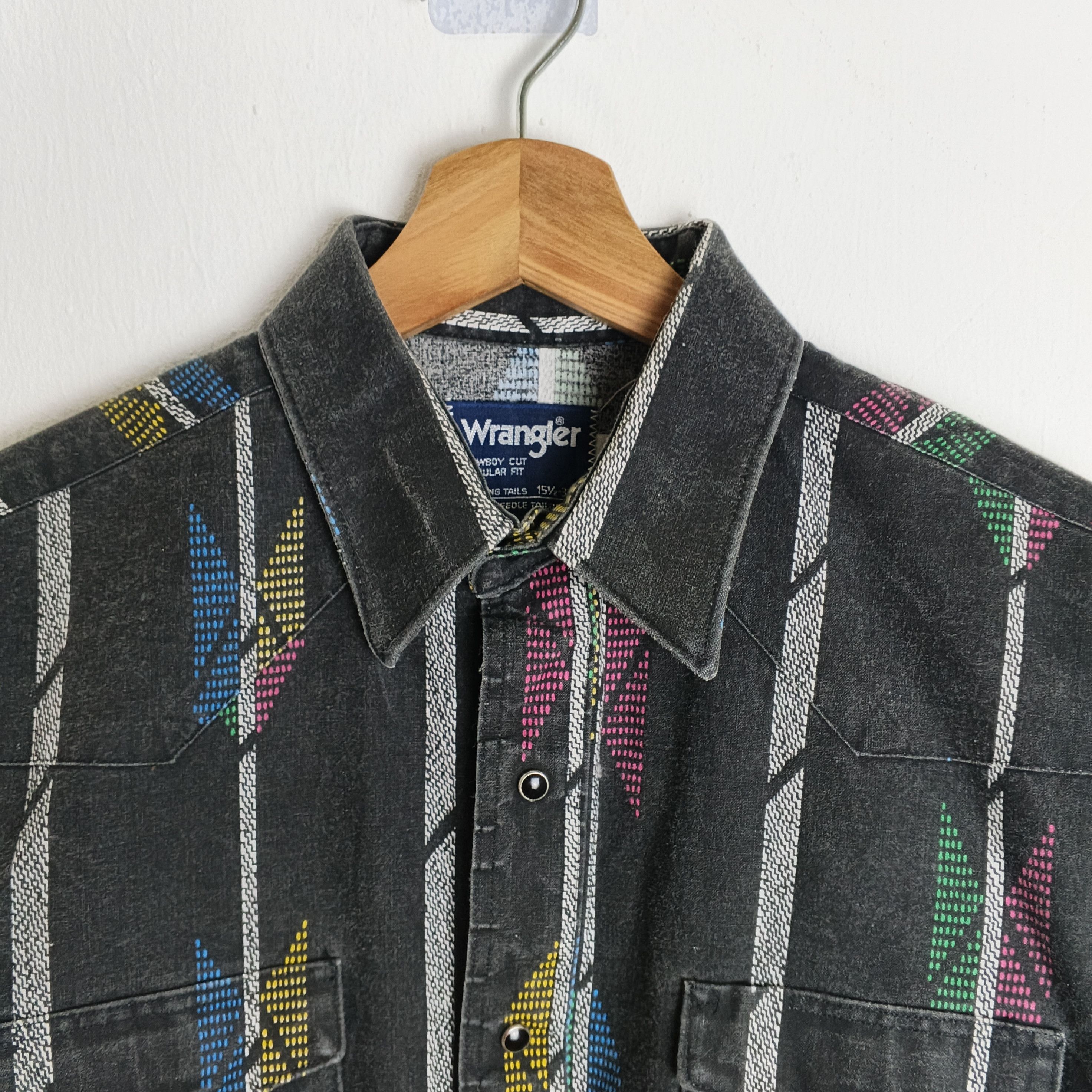 Wrangler Vintage 90s Wrangler Brushpopper American Western Shirt Size US M / EU 48-50 / 2 - 3 Thumbnail