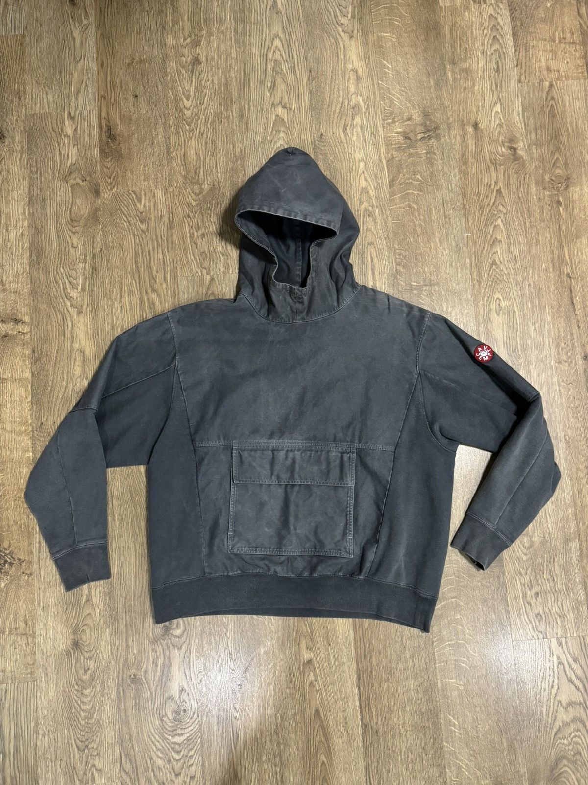 image of Cav Empt Overdye Cotton Pullover Fw16 in Washed Gray, Men's (Size Large)