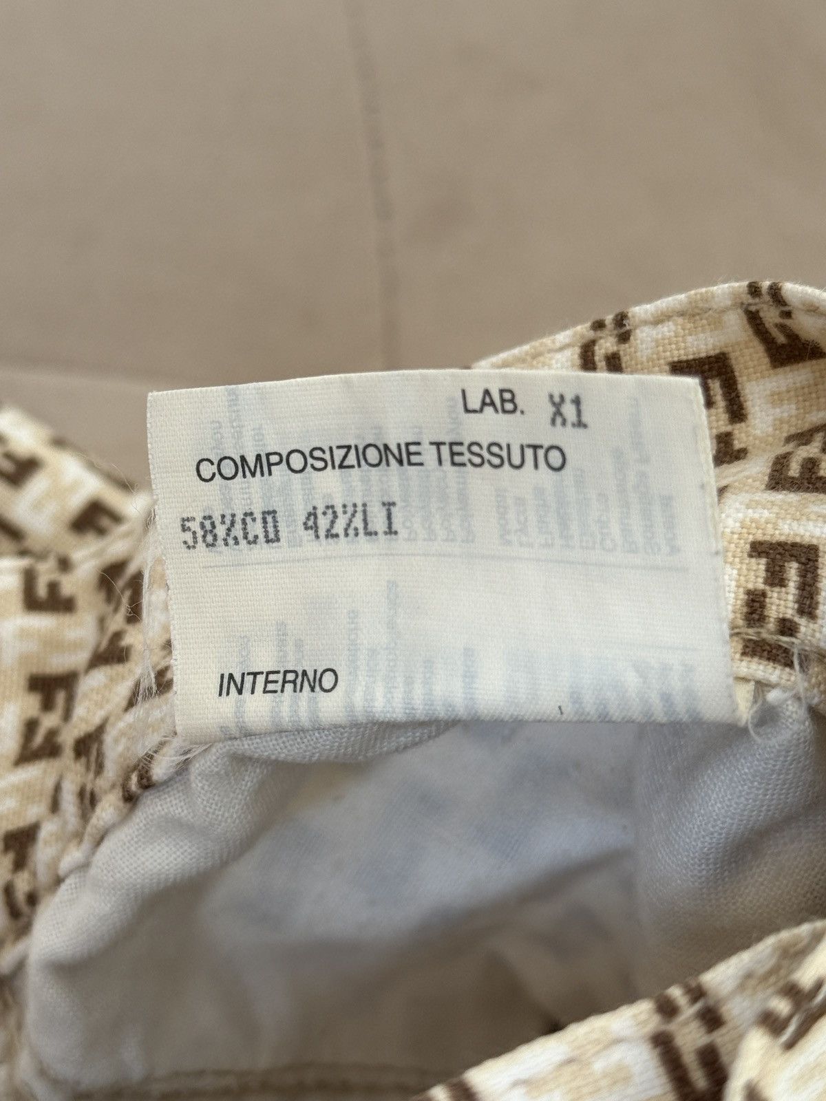 Fendi Vintage Fendi Zucca Monogram Print Trousers - IT 41 Size 28" / US 6 / IT 42 - 8 Thumbnail