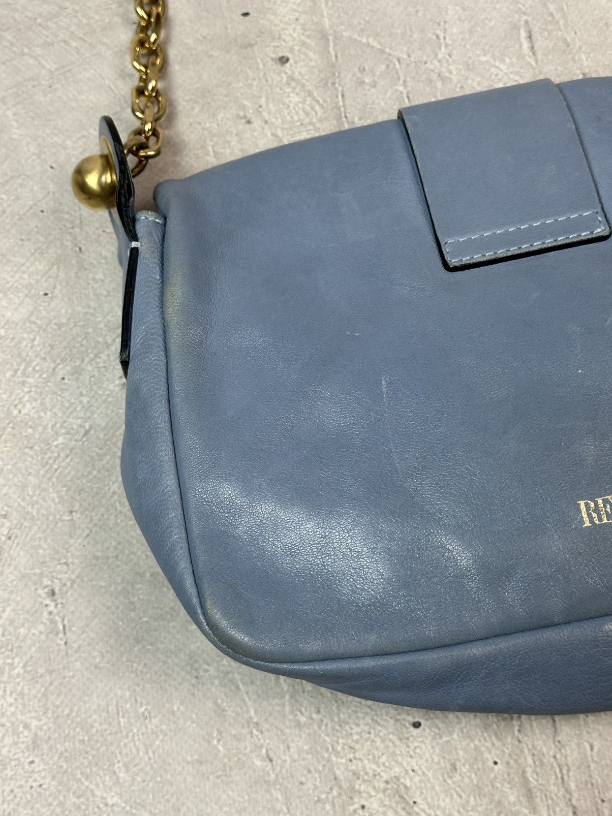 RED Valentino Red Valentino Leather Blue Handle Chain Made in Italy Bag Size ONE SIZE - 18 Thumbnail