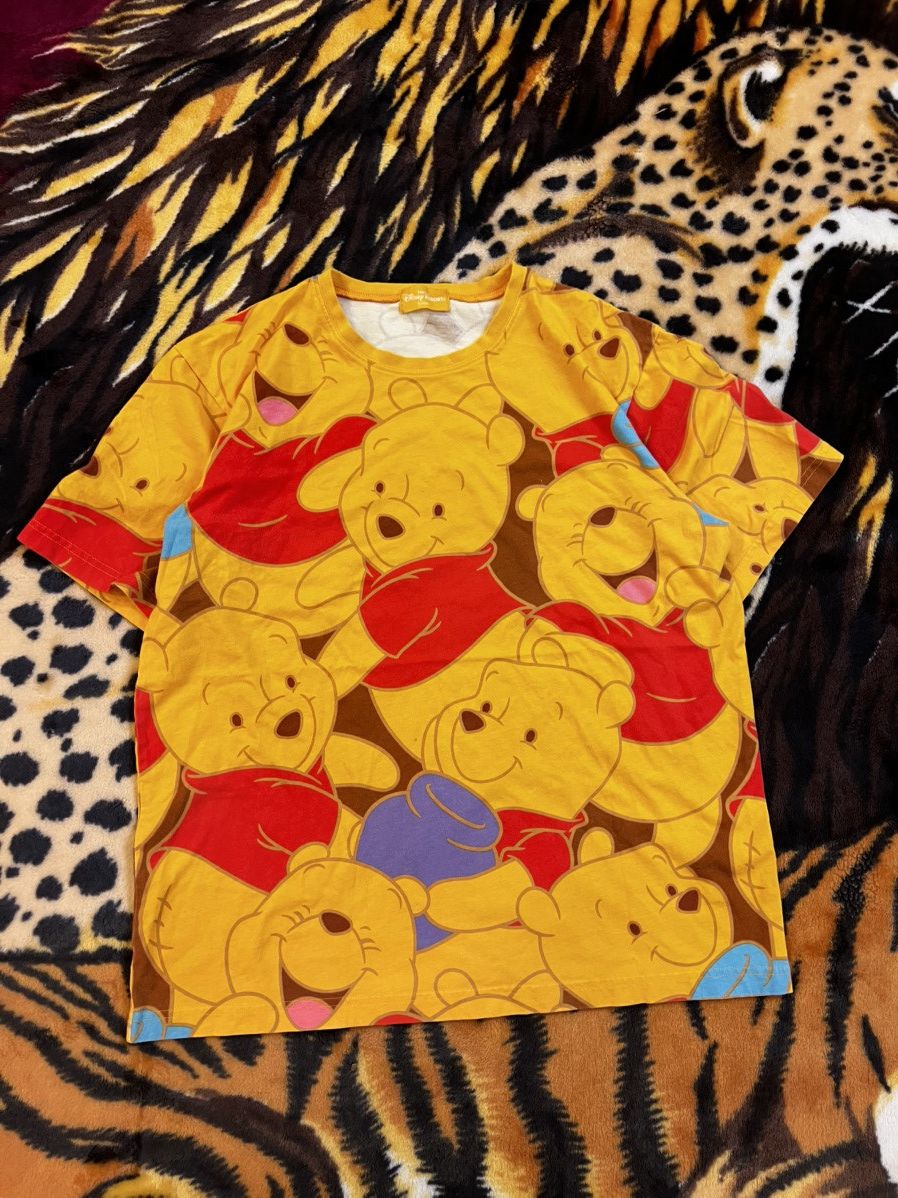 Disney Lot of 2! Winnie The Pooh Tokyo Disney All Over Print Tee Size US L / EU 52-54 / 3 - 2 Thumbnail