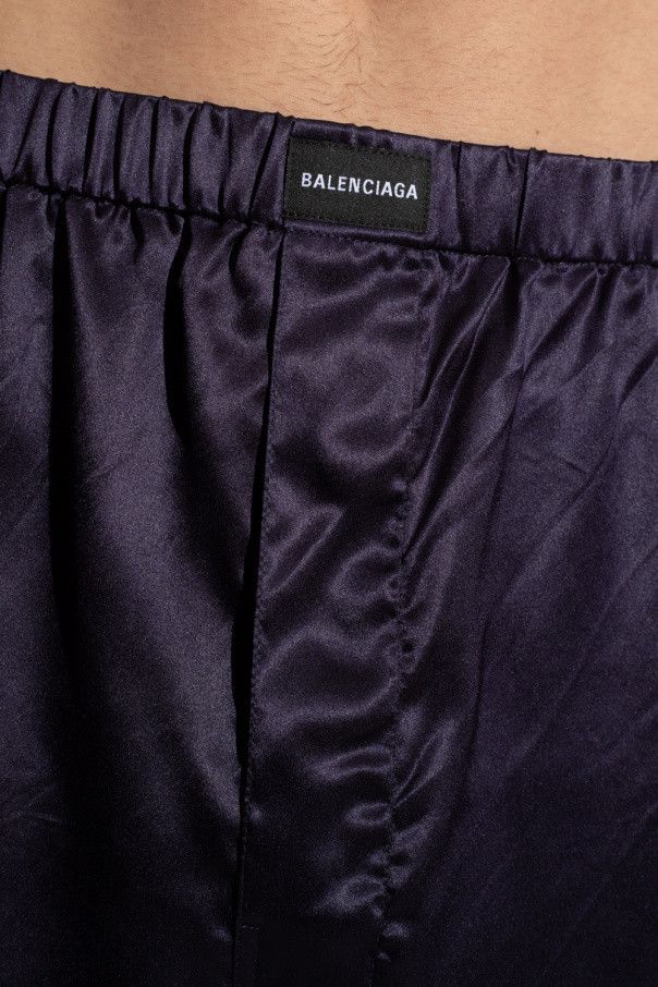Balenciaga o1mt1gz1024 Pyjama Shorts in Dark Navy Size US 34 / EU 50 - 5 Thumbnail