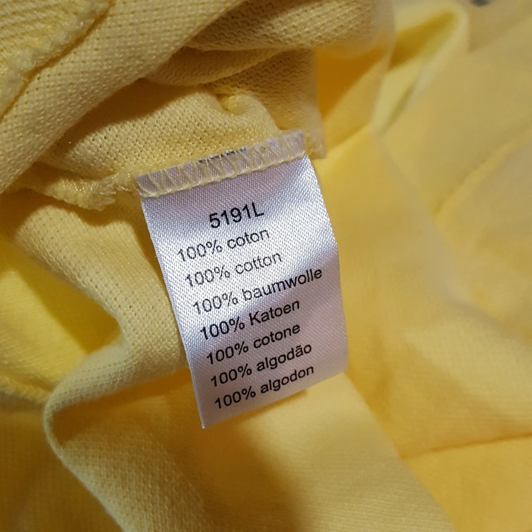 Lacoste Vintage Lacoste Polo Shirt Men's Large Short Sleeve Yellow Cotton Preppy 90s Golf Collar Size US S / EU 44-46 / 1 - 7 Thumbnail