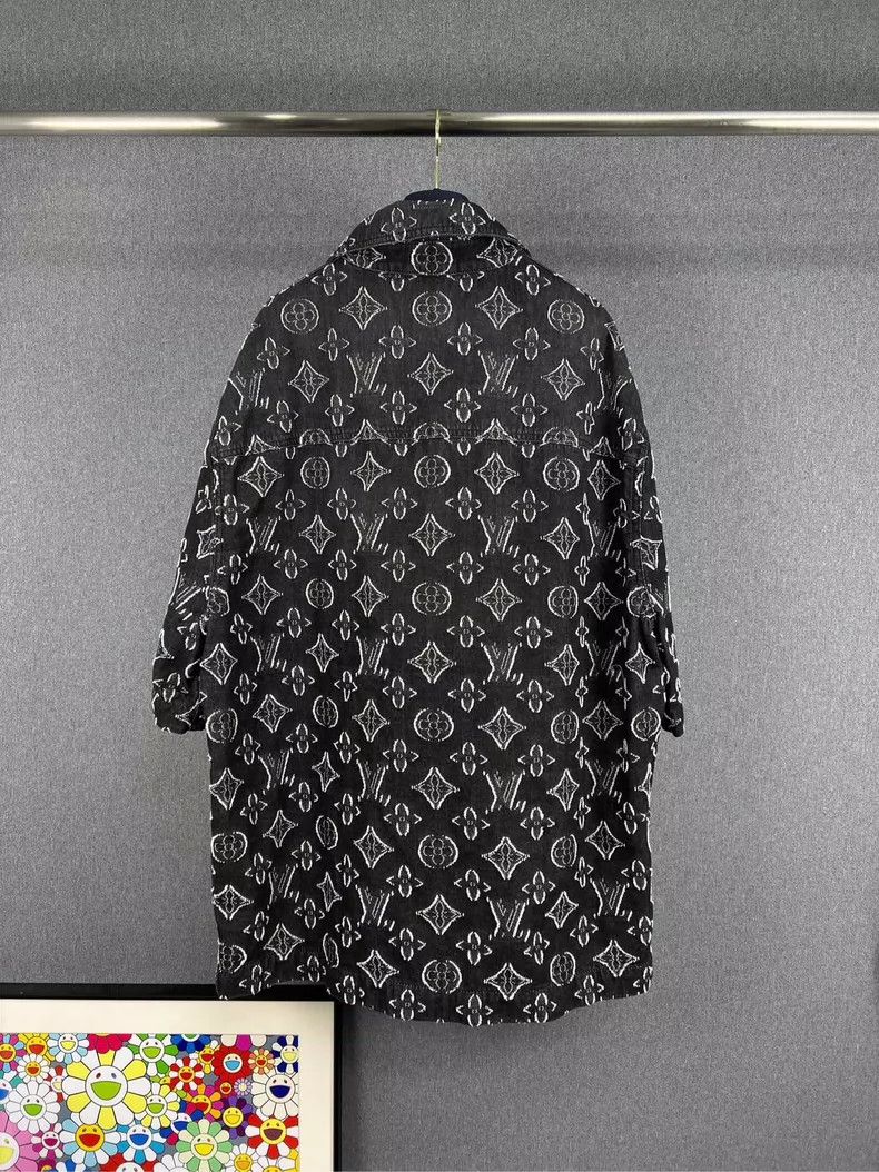 Louis Vuitton Louis Vuitton size 4l Presbyopic denim shirt with short sle Size US M / EU 48-50 / 2 - 2 Thumbnail
