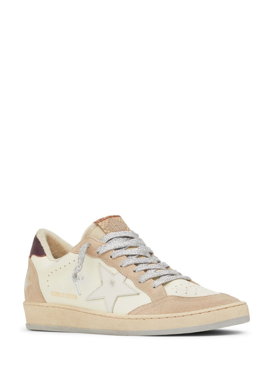 Golden Goose Ball Star Women's White/Purple Sneakers New