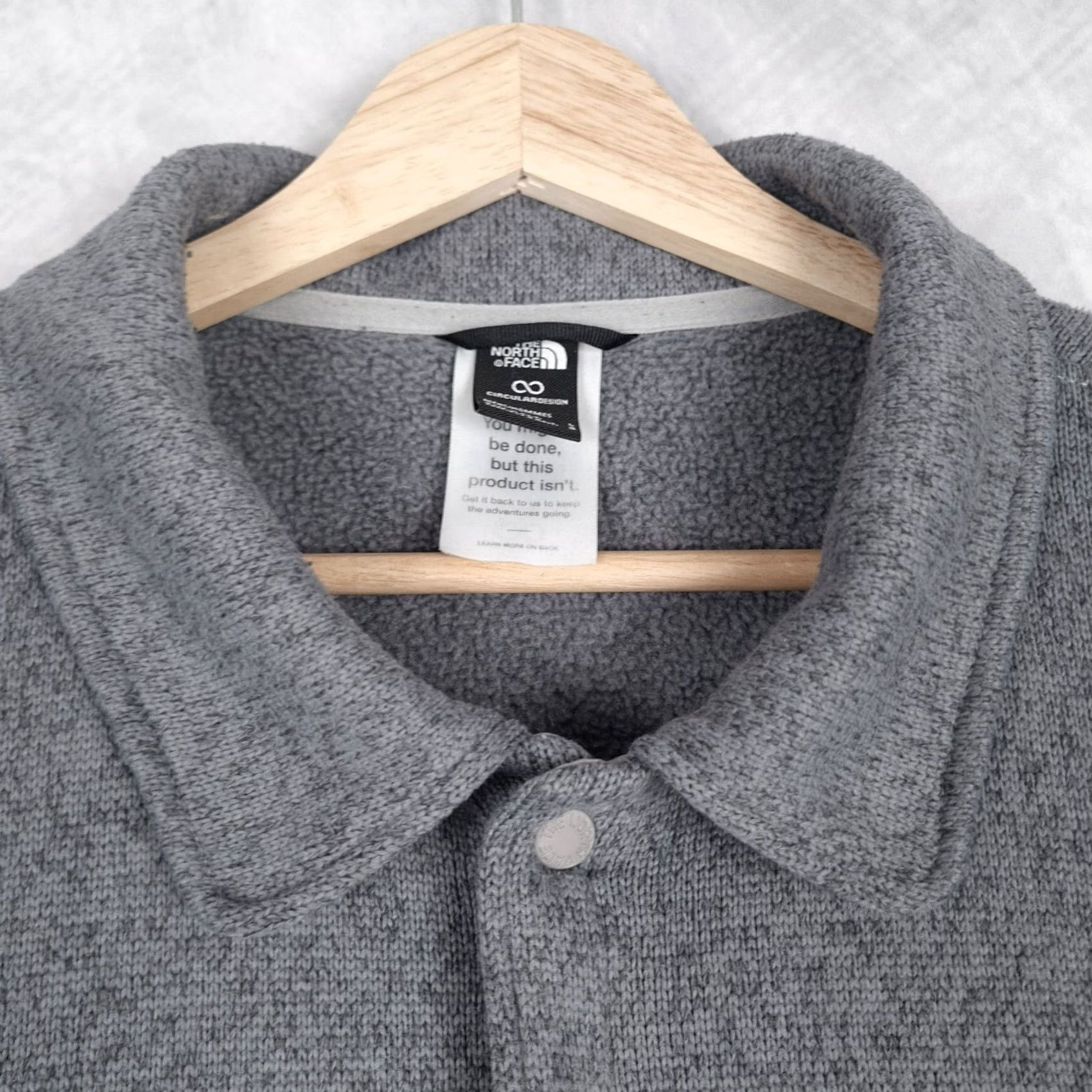 The North Face The North Face Front Range Fleece Shacket Mens Large Gray Snap Overcoat Jackets Shacket Mens Large Gray The North Face Front Range Fleece Shacket Size US L / EU 52-54 / 3 - 3 Thumbnail