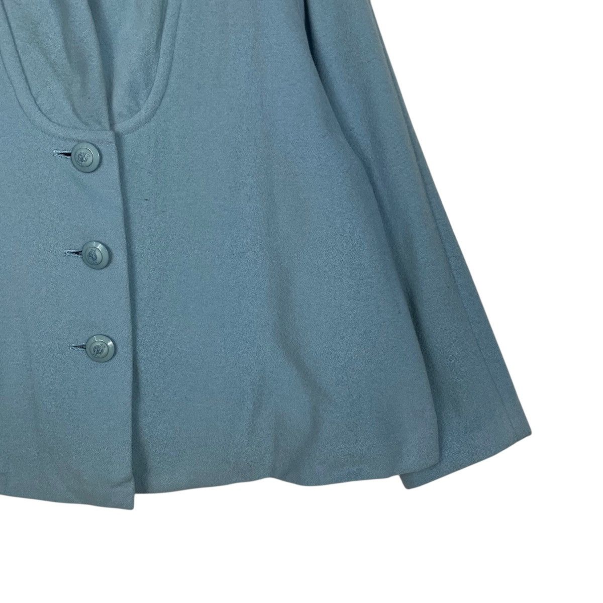 Louis Feraud LOUIS FERAUD Baby Blue Wool Oversized Coat Jacket #2038-C88 Size M / US 6-8 / IT 42-44 - 4 Thumbnail