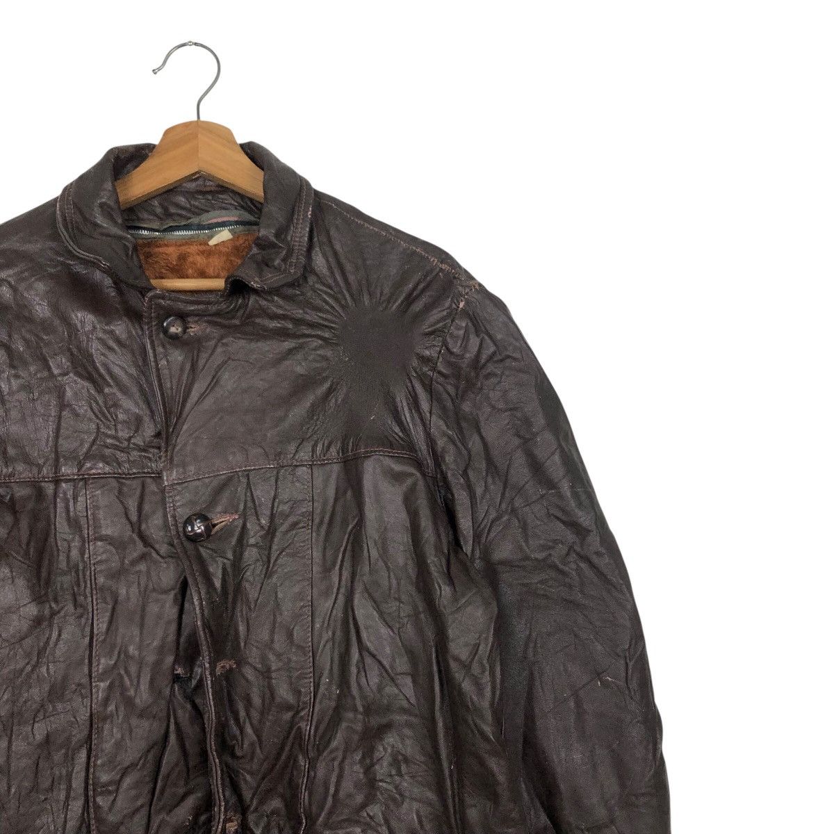 Japanese Brand 📌Vintage Bomber Leather Jacket Blanket Issey Miyake Size US M / EU 48-50 / 2 - 6 Thumbnail