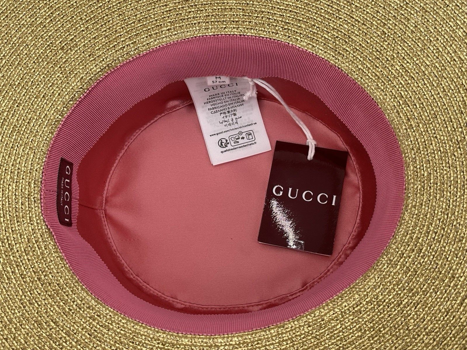 Gucci New Gucci Hat Woman's Size-M-57cm gold Size ONE SIZE - 8 Thumbnail