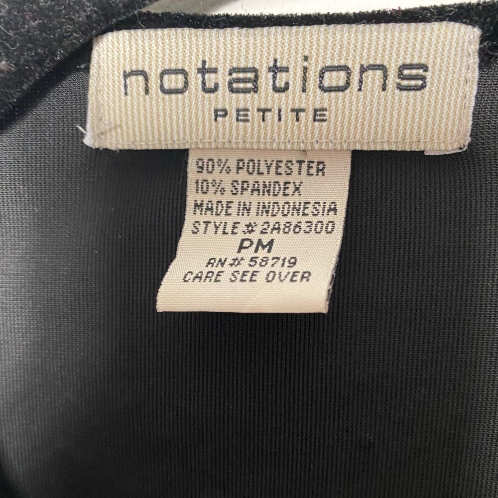 Other Notations Petite Velvet Sparkle Cardigan Layered Blouse | Si Size M / US 6-8 / IT 42-44 - 5 Thumbnail