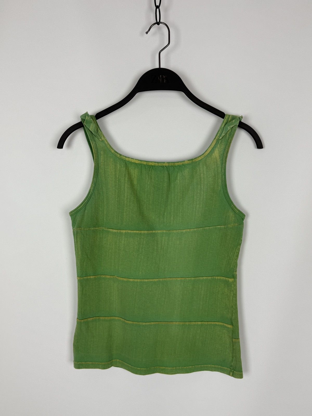 Diesel Y2K Vintage Diesel Printed Green Acid Wash Tank Top S Size S / US 4 / IT 40 - 4 Thumbnail