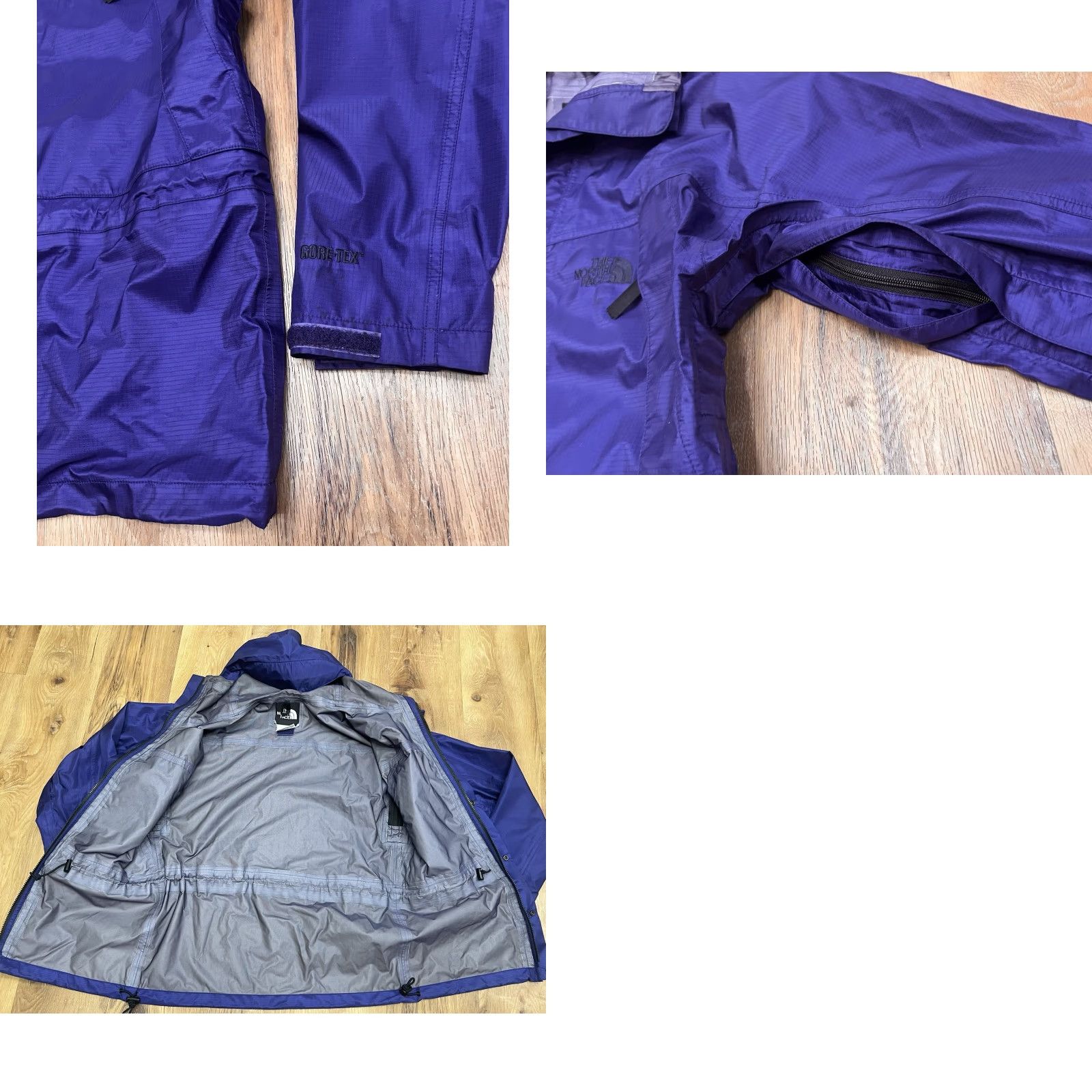 The North Face VINTAGE The North Face Gore-Tex Mountain Shell Jacket Mens S Purple Windproof Waterproof 90s Outdoor Parka Size US S / EU 44-46 / 1 - 8 Thumbnail