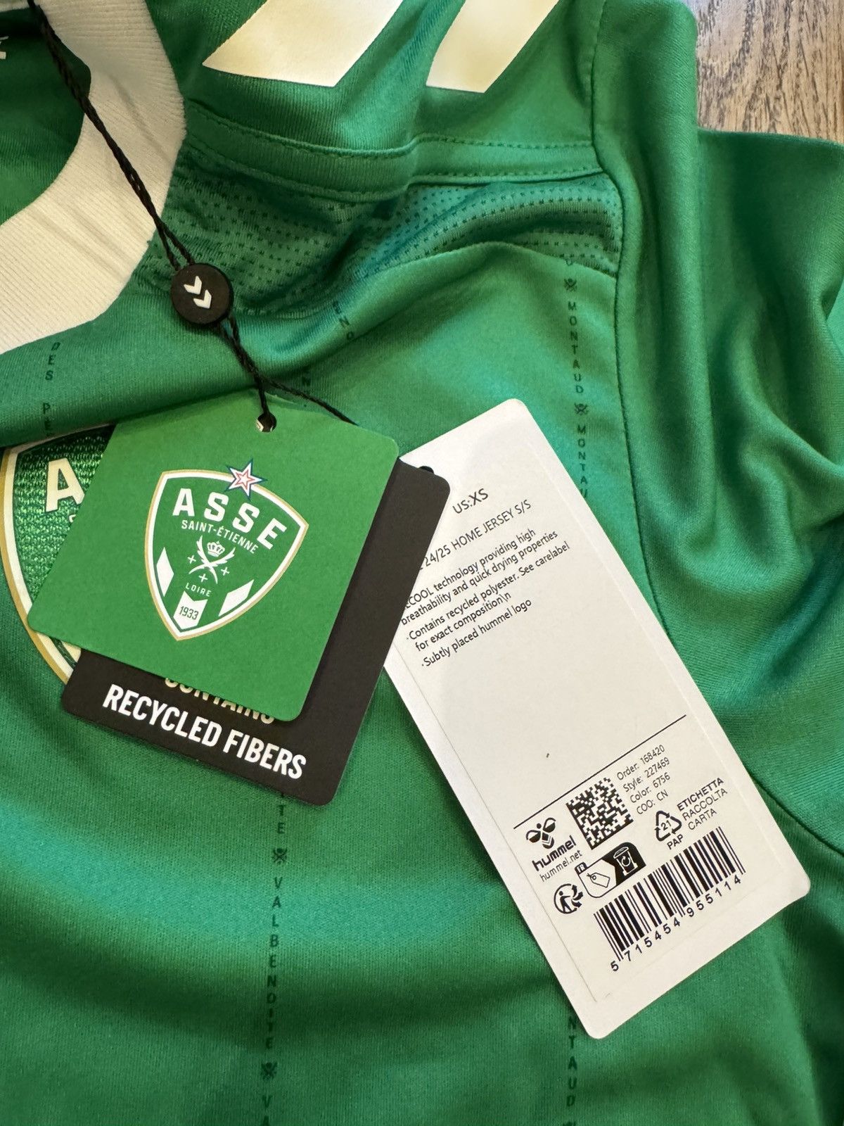 Hummel SAINT ETIENNE 2024-25 HUMMEL HOME SHIRT FOOTBALL JERSEY SZ S Size US S / EU 44-46 / 1 - 10 Thumbnail
