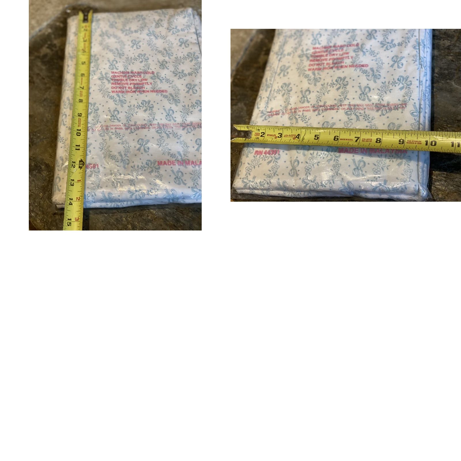 Vintage VINTAGE Erica Hart Cotton Pajamas Set Women's Flannel White Blue 42 Regular Size Floral Long Sleeve Button Collared Sizes: 42 Women Size ONE SIZE - 8 Thumbnail
