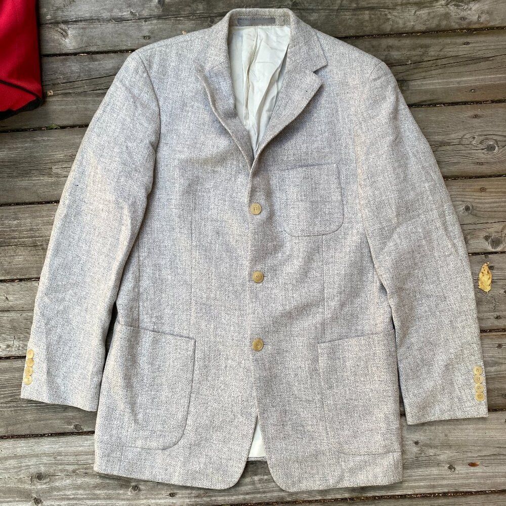 Hugo Boss Hugo Boss Lambswool Micro Patterned Multipocket Jacket Larg Size US L / EU 52-54 / 3 - 2 Thumbnail