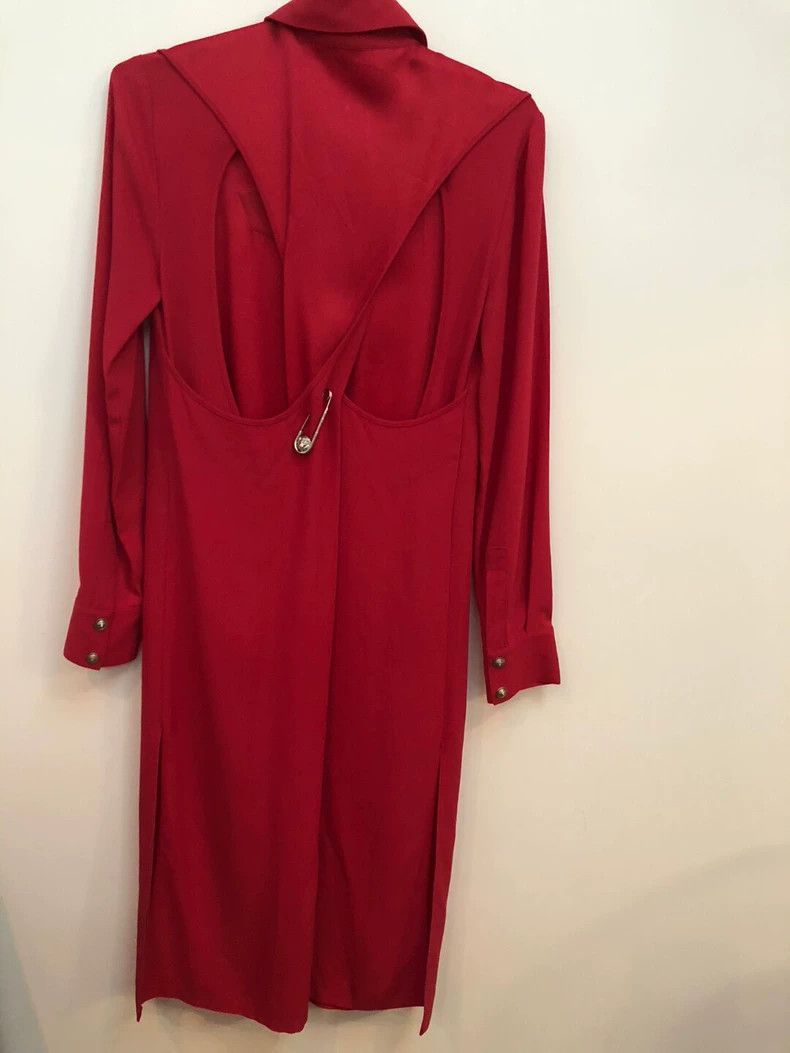 Versace Versace Trench coat backless slit trench coat cardigan dre Size S / US 4 / IT 40 - 8 Thumbnail
