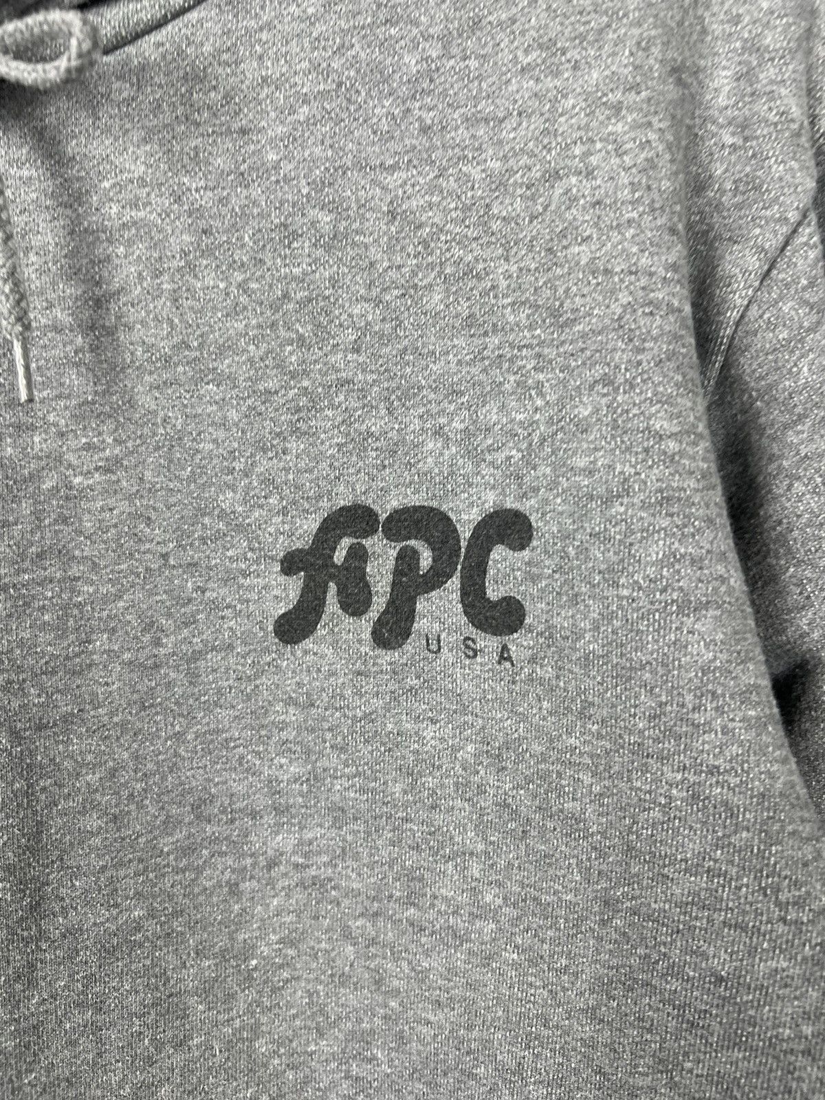 A.P.C. A.P.C. Logo Grey USA hoodie size S Size US S / EU 44-46 / 1 - 3 Thumbnail