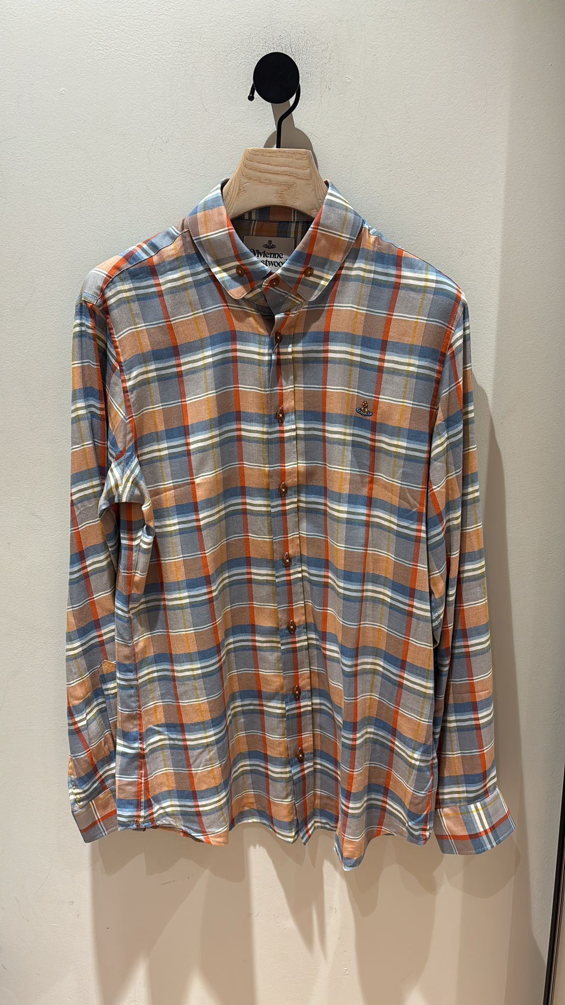 Vivienne Westwood o1srvl11e0326 Remi Relief Brand Check Shirt in Multicolor Size US S / EU 44-46 / 1 - 1 Preview