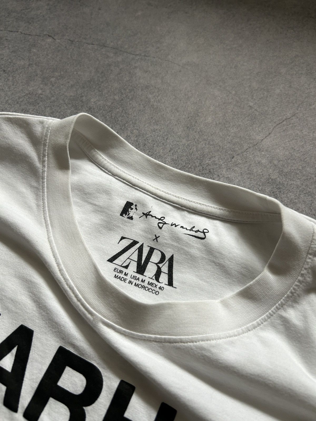 Andy Warhol × Zara Andy Warhol x Zara big logo long-sleeved shirt mens Size US M / EU 48-50 / 2 - 5 Thumbnail