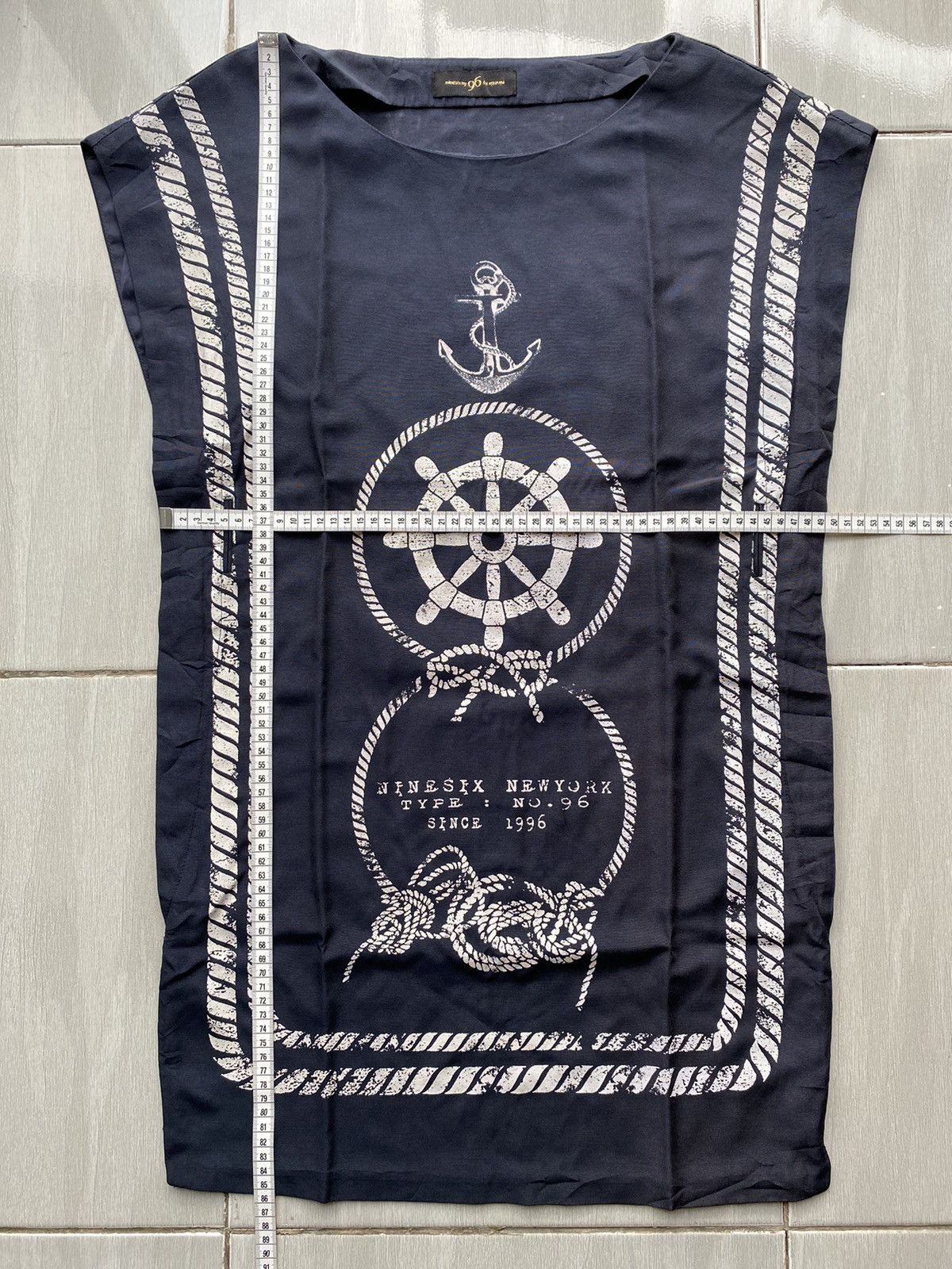 Vintage Ninesix Ny 96 Sailor Rope Design Dress Japanese Style Size ONE SIZE - 25 Thumbnail