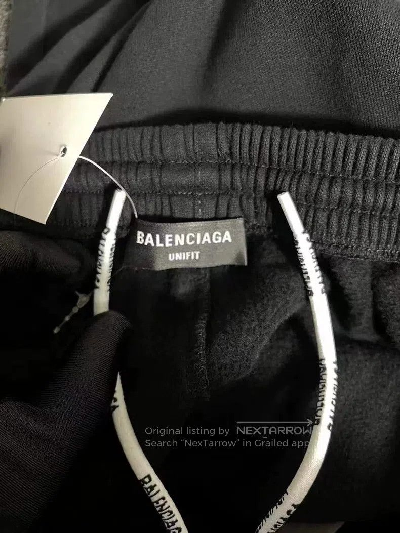 Balenciaga Balenciaga size S Logo embroidery black sweatpants Size US 27 - 4 Thumbnail